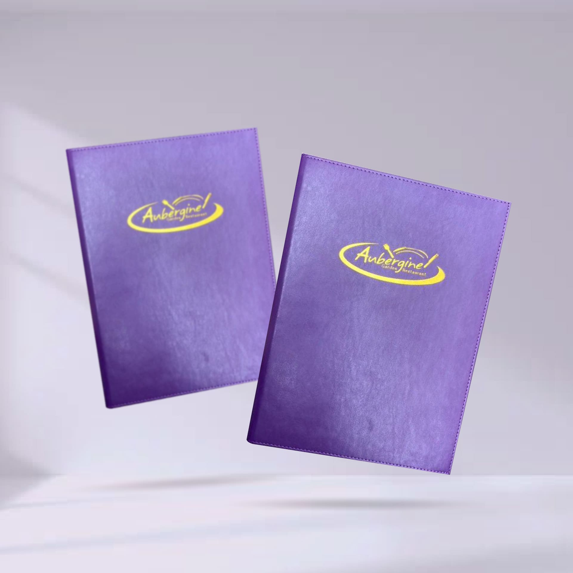 Premium Leather Menu Cover ปกเมนูหนังเทียมพียูเกรดพรีเมี่ยม สีม่วง 