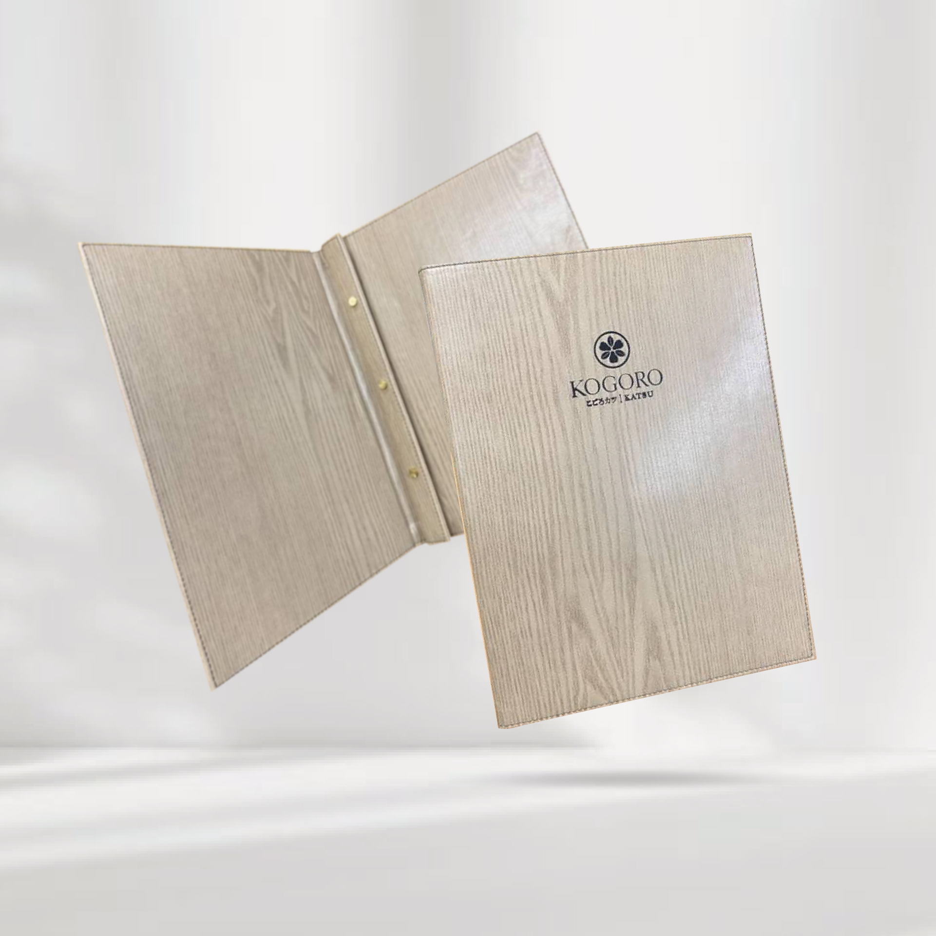 Premuim Wood Leather Menu Cover ปกเมนูหนังเทียมลายไม้เกรดพรีเมี่ยม