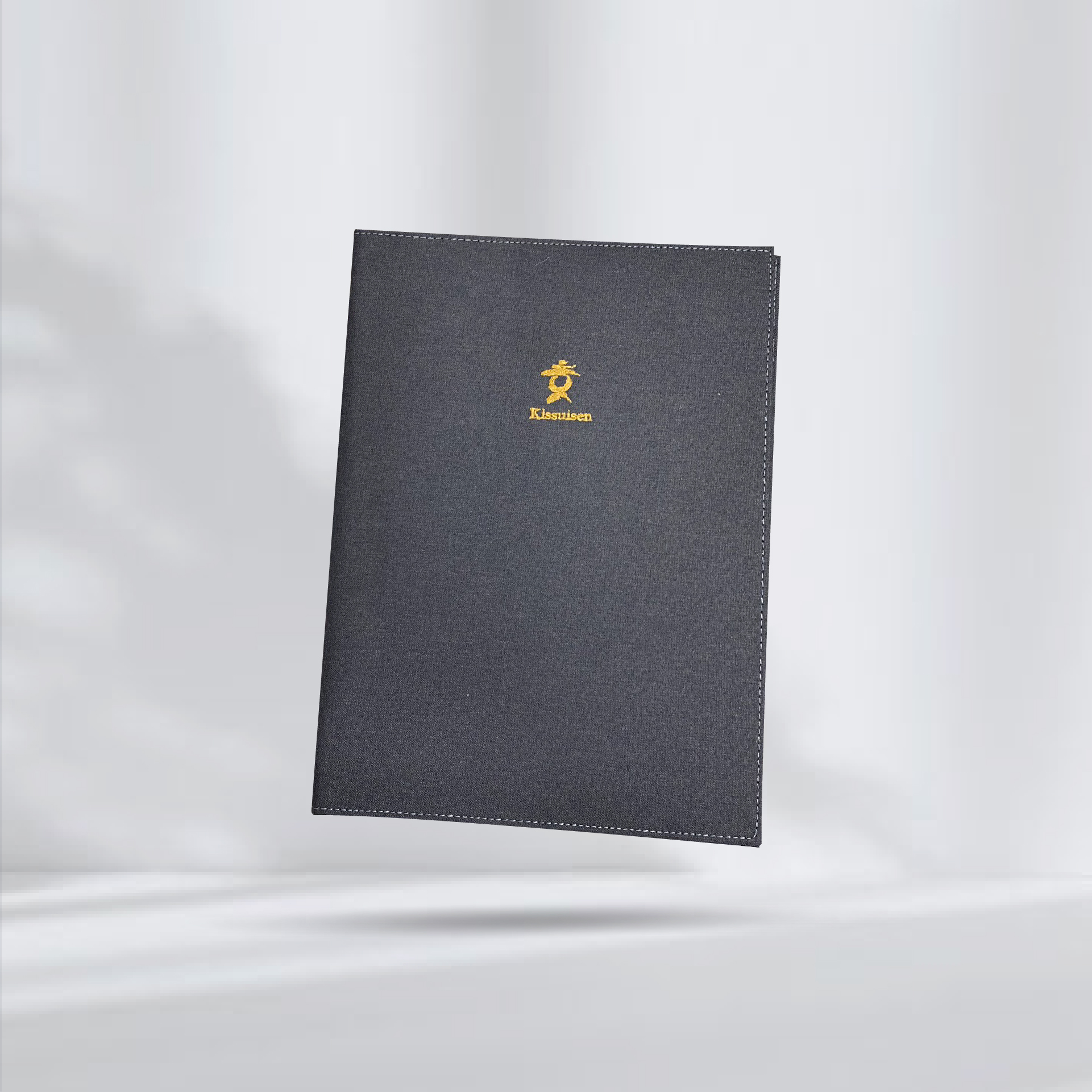 Beverage Fabric Menu Cover ปกเมนูผ้าพรีเมี่ยม สีเทา 