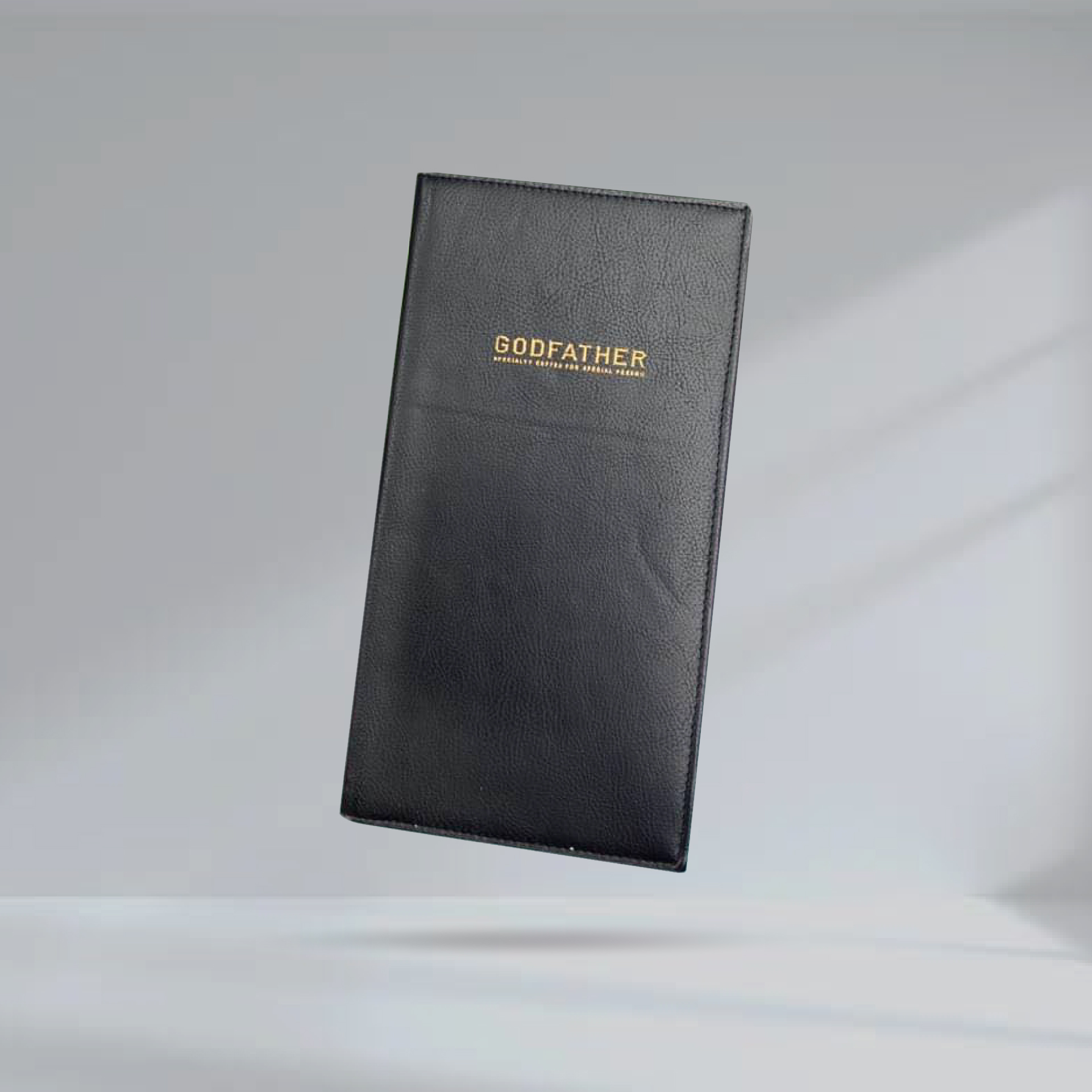 Black Leather Folder ปกแฟ้มหนังเทียม สีดำ
