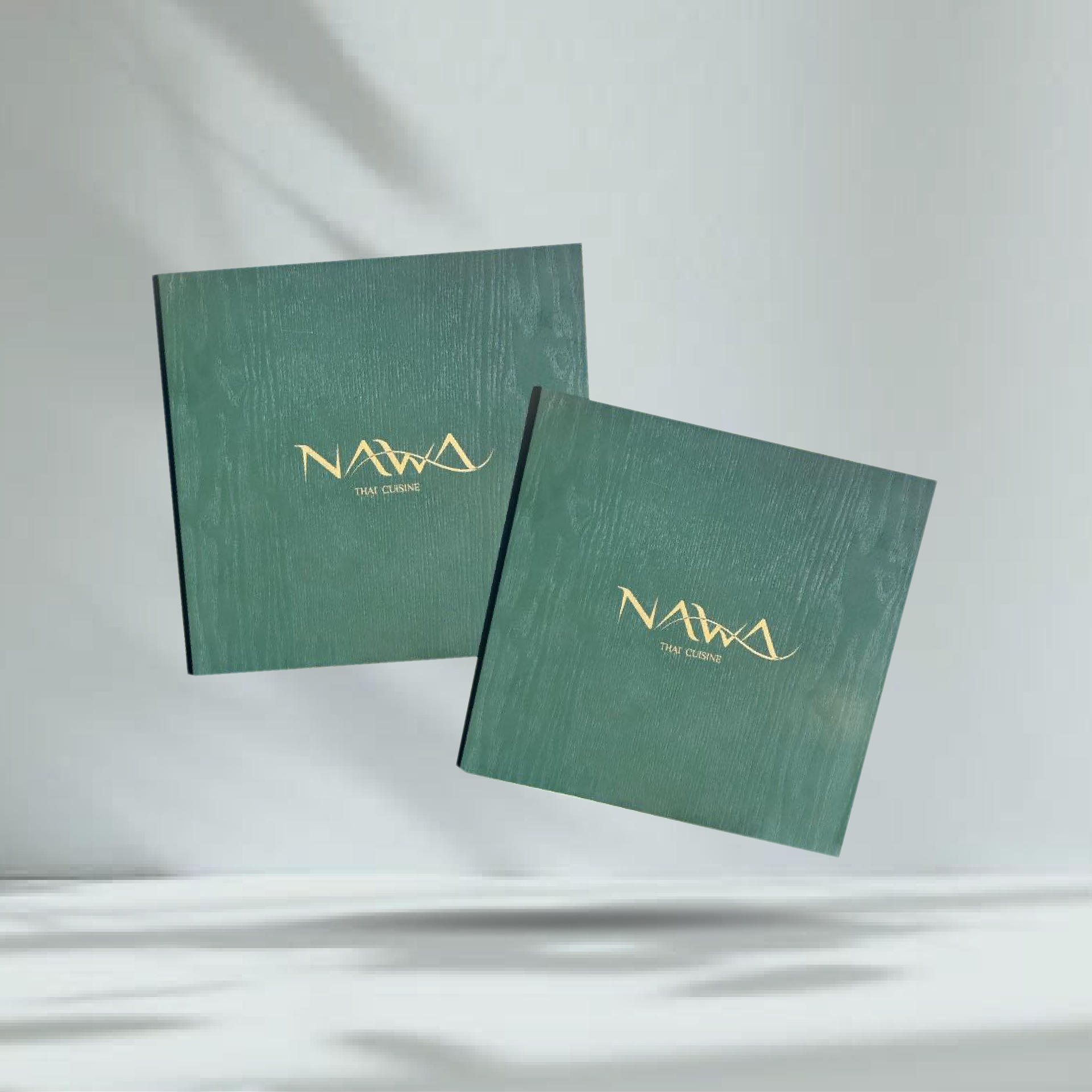 Premuim Wooden Menu Cover ปกเมนูไม้เกรดพรีเมี่ยม สีเขียว