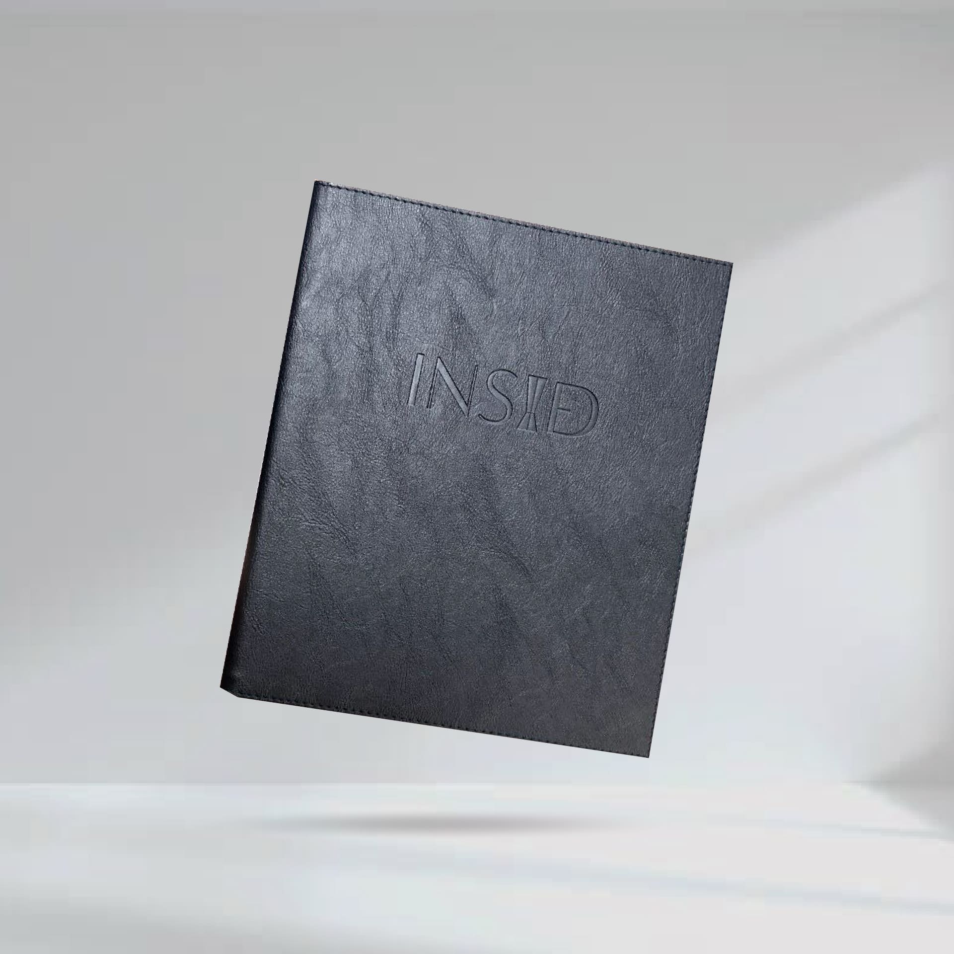 Beverage Leather Menu Cover ปกเมนูหนังเทียมพีวีซี สีดำ