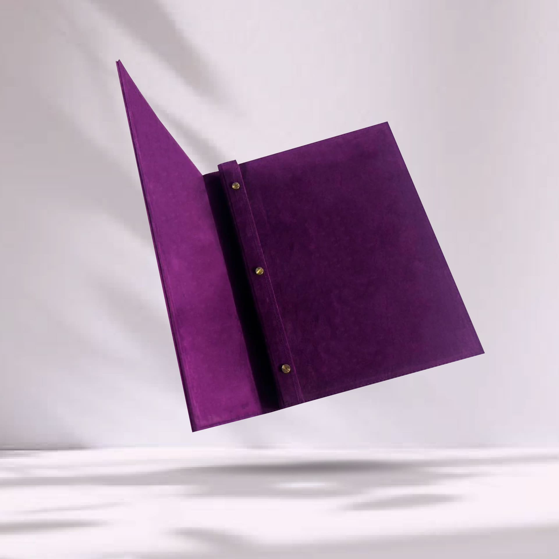 Premium Velvet Menu Cover ปกผ้ากำมะหยี่พรีเมี่ยม สีม่วงเข้ม