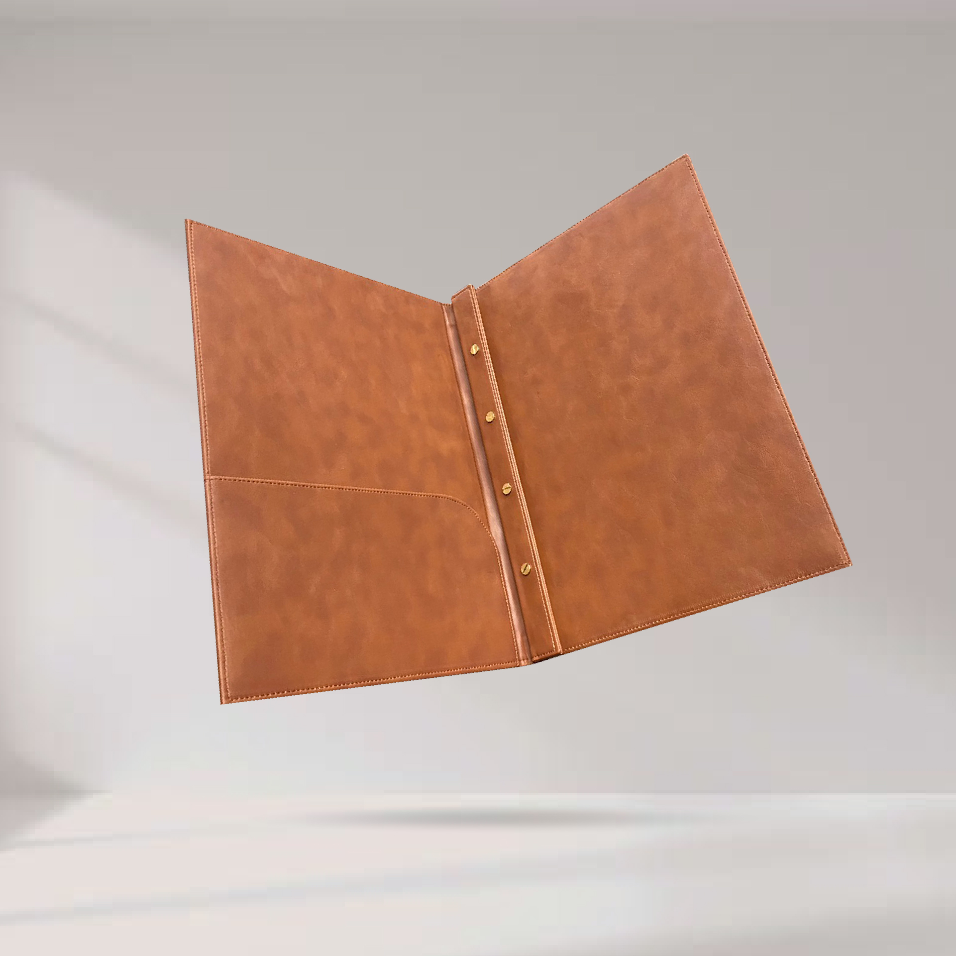 Leatherette Menu Cover ปกเมนูหนังเทียมพีวีซี สีน้ำตาล