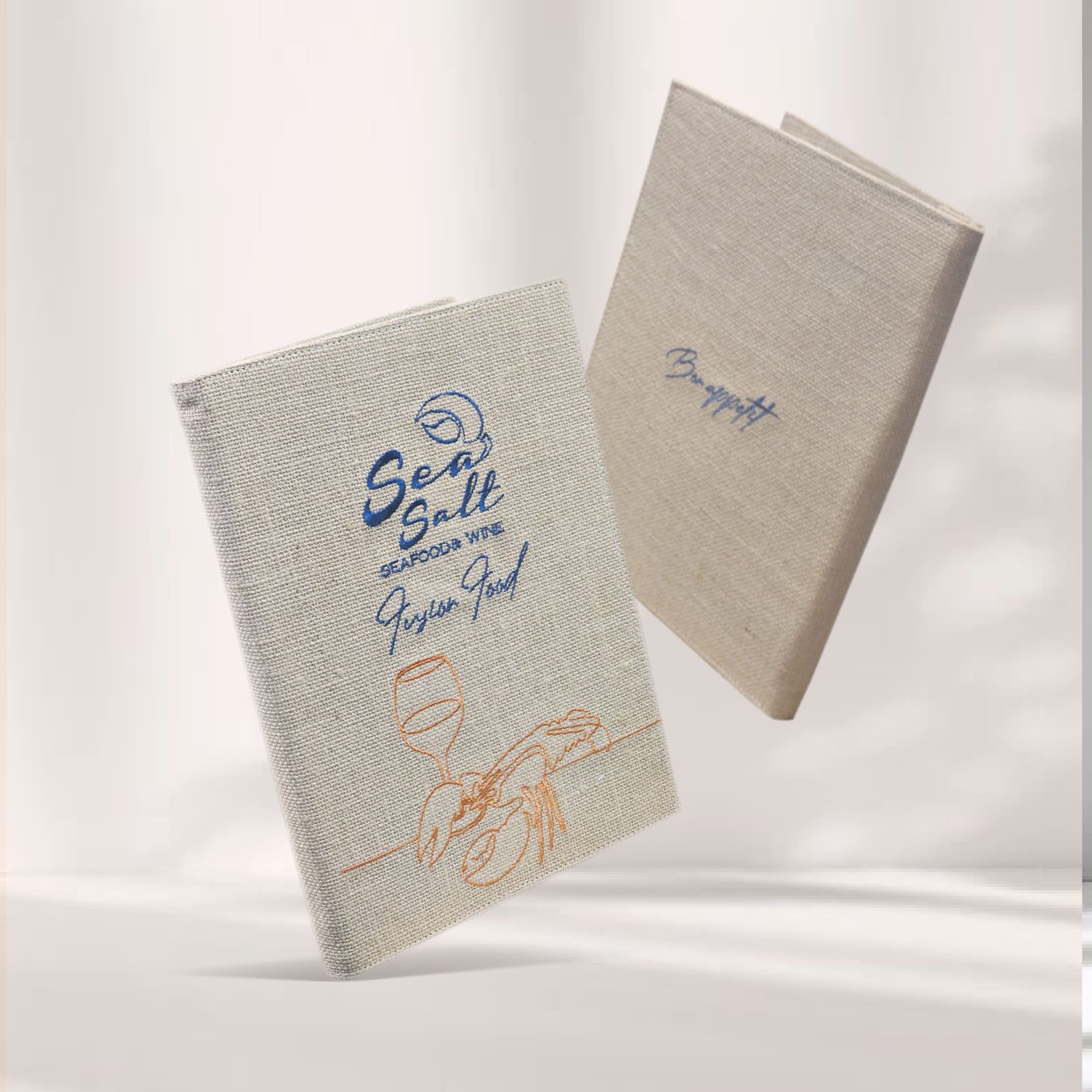 Sackcloth Menu Cover ปกเมนูผ้ากระสอบสีธรรมชาติ