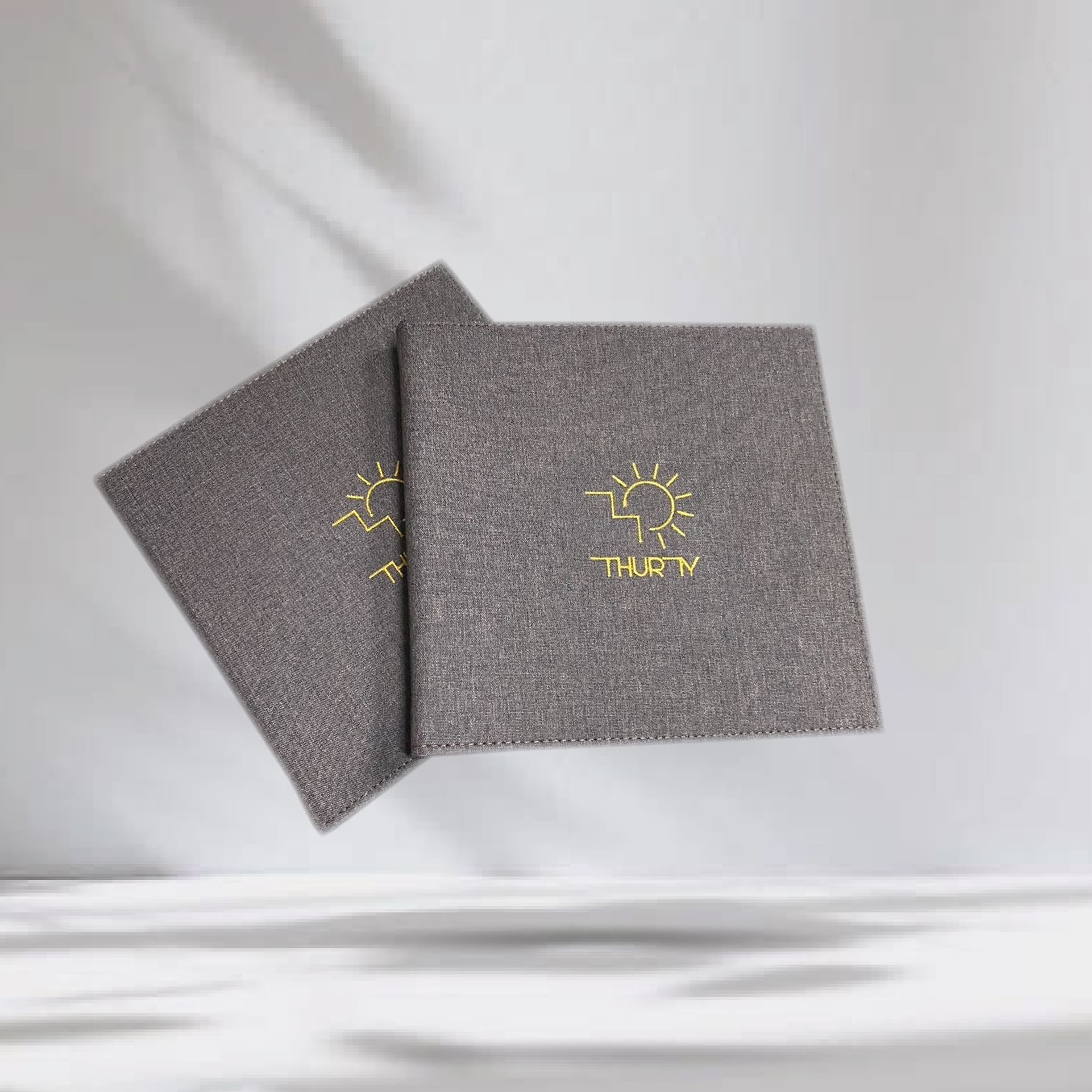 Brown Fabric Menu Cover ปกเมนูผ้าพีวีซี สีน้ำตาลเข้ม