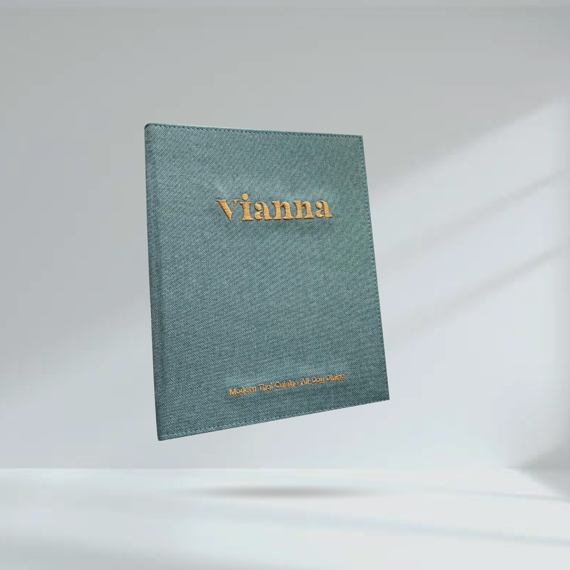 Fabric Menu Cover แฟ้มปกเมนูผ้า สีเขียว