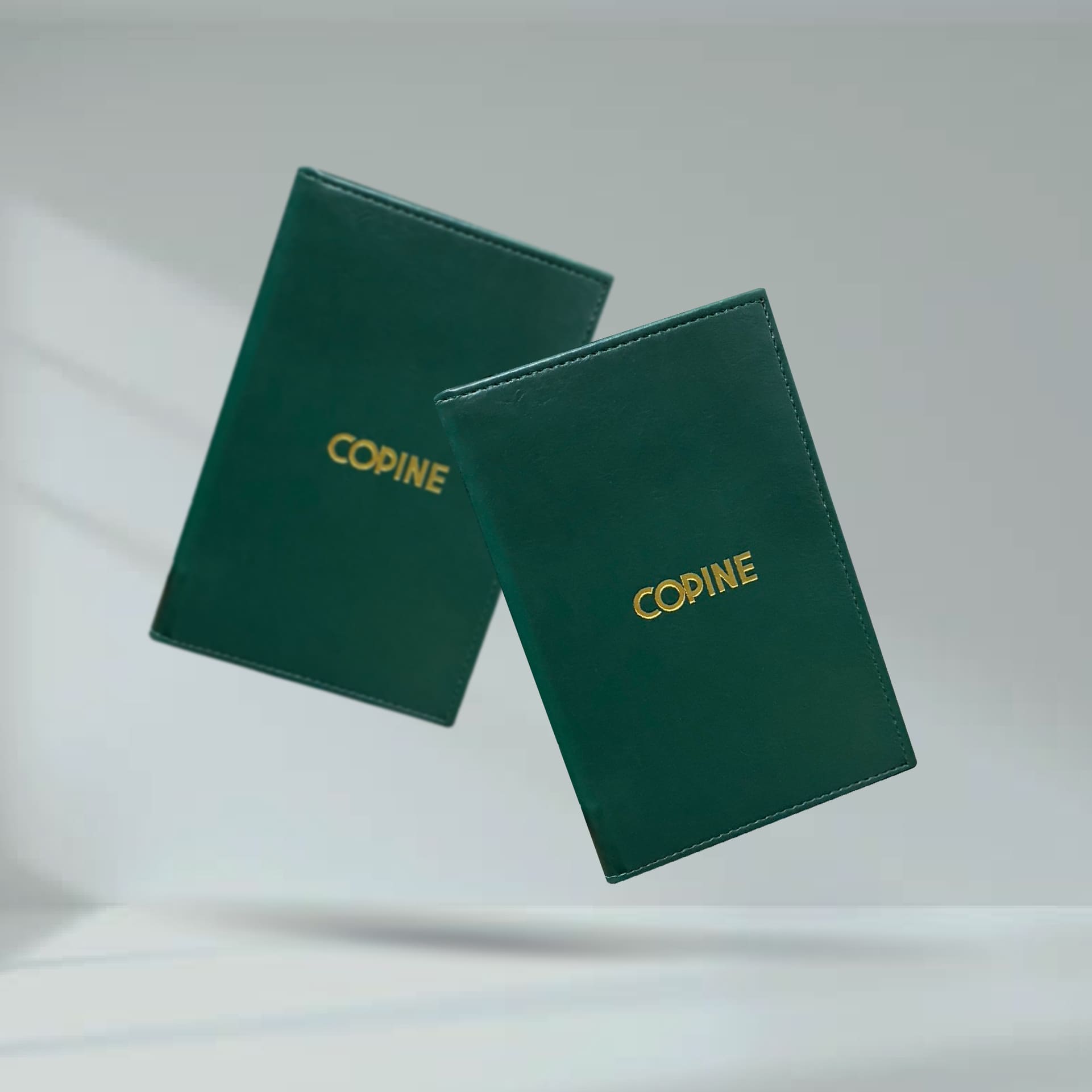 Green Bill Folder ปกใบเสร็จหนังเทียม สีเขียว