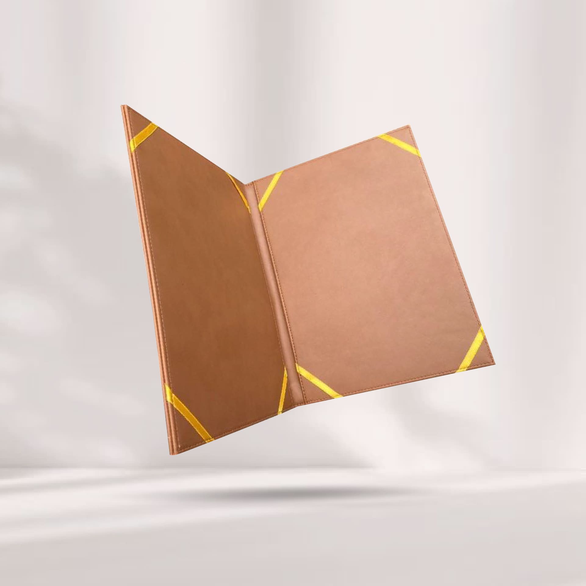 Brown Leather Certificate Cover ปกประกาศนียบัตรหนังเทียมพีวีซี