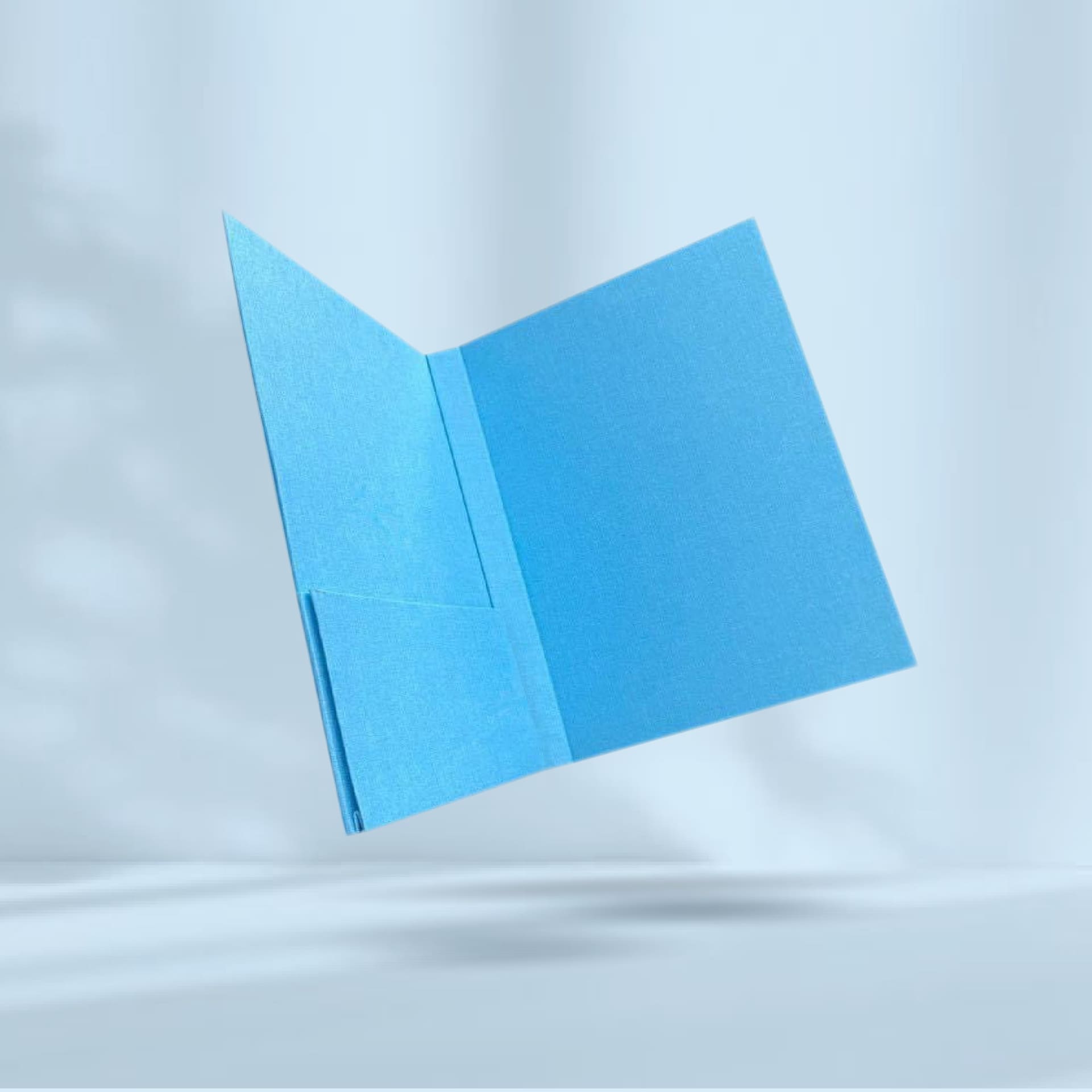 Fabric Folder Cover  ปกประกันผ้าพรีเมี่ยม สีฟ้า