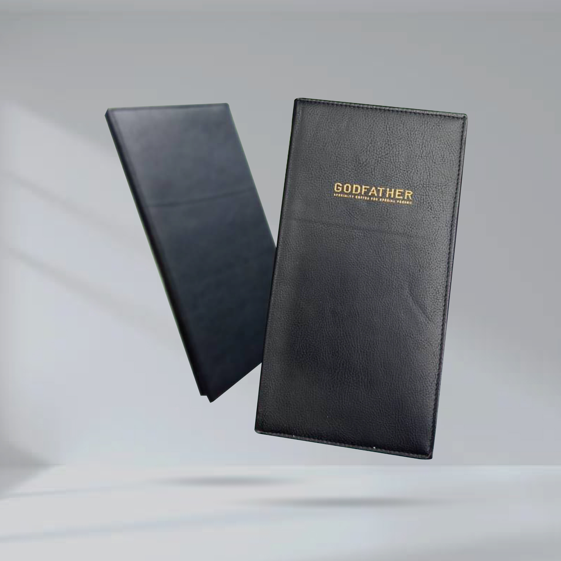 Black Leather Folder ปกแฟ้มหนังเทียม สีดำ