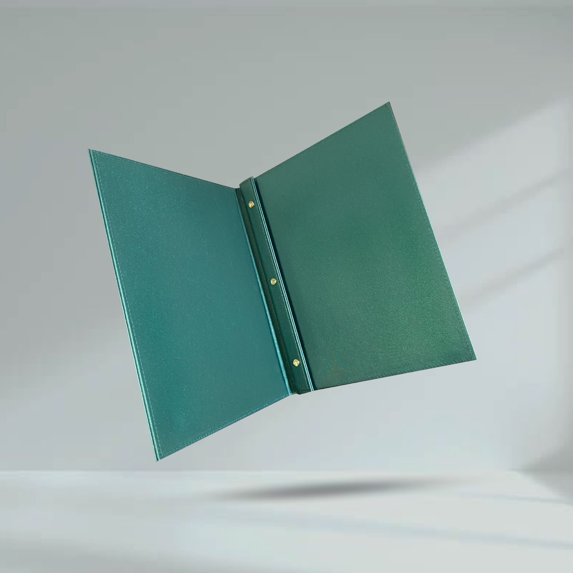 Green Leather Cover ปกเมนูหนังเทียมพียู สีเขียว