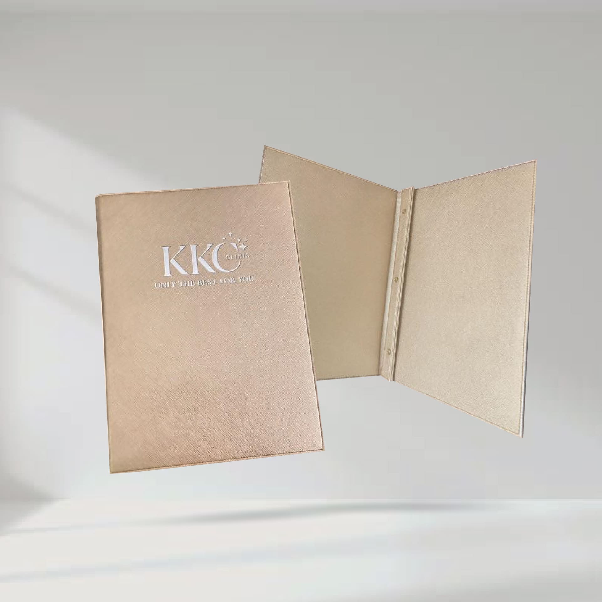 Golden Leather Folder ปกแฟ้มหนังเทียมพราด้าสีทอง