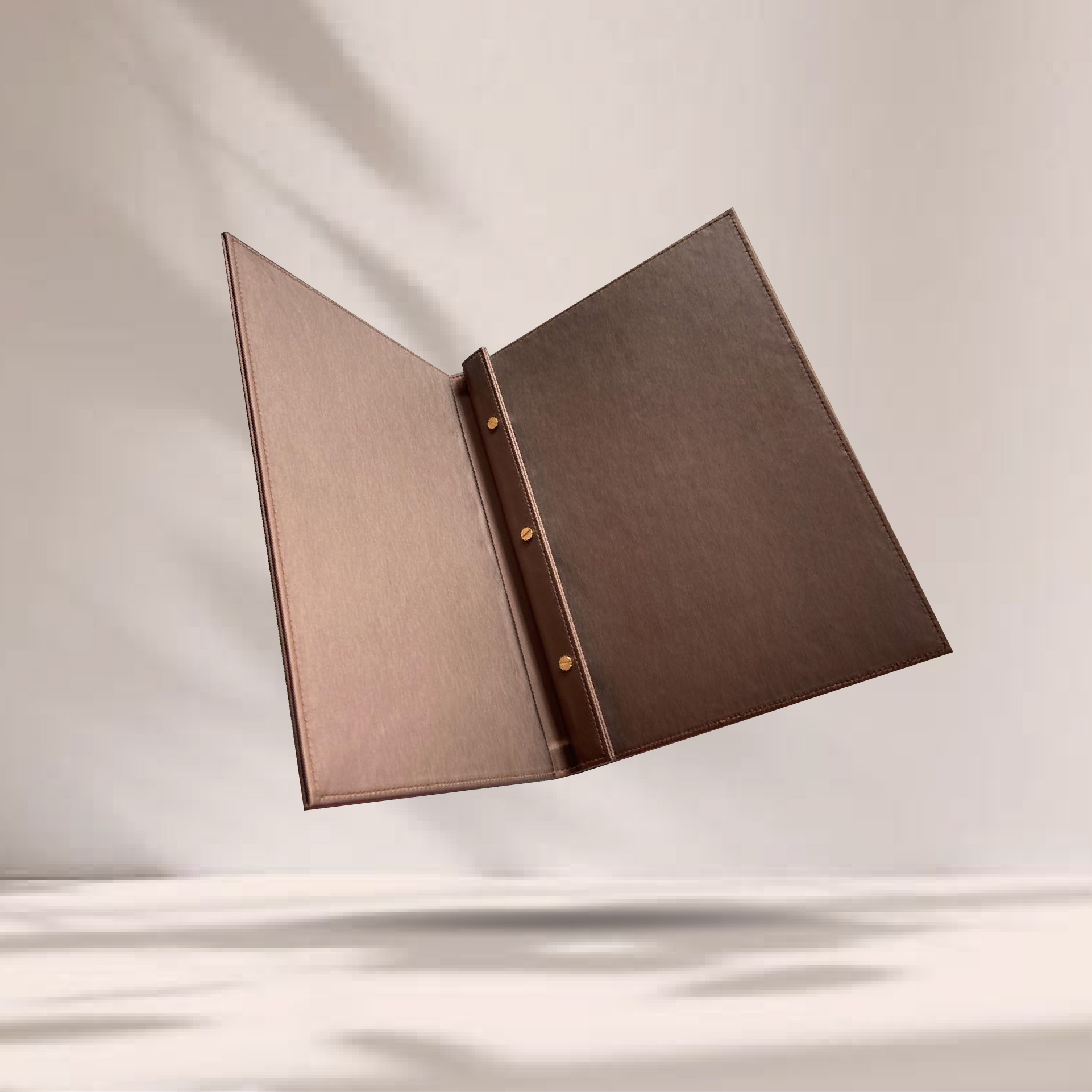 Brown Permium Leather Menu Cover ปกเมนูหนังเทียมสีน้ำตาลเกรดพรีเมี่ยม