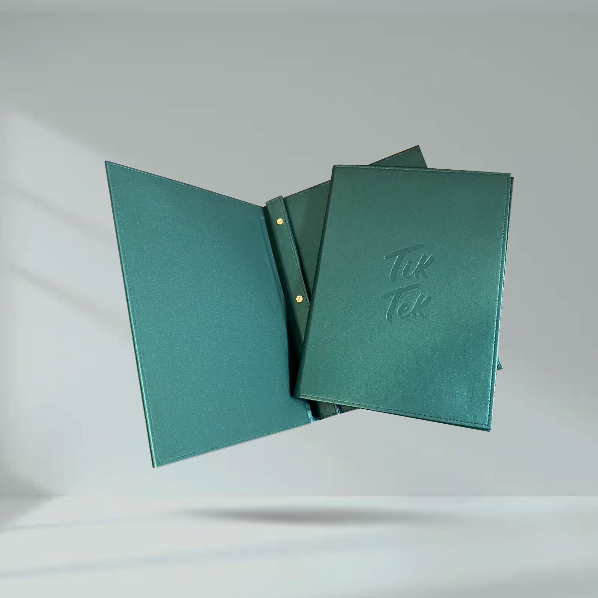 Green Leather Cover ปกเมนูหนังเทียมพียู สีเขียว