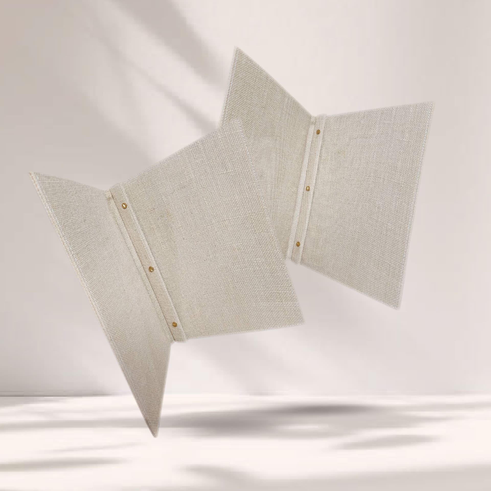 Sackcloth Menu Cover ปกเมนูผ้ากระสอบสีธรรมชาติ