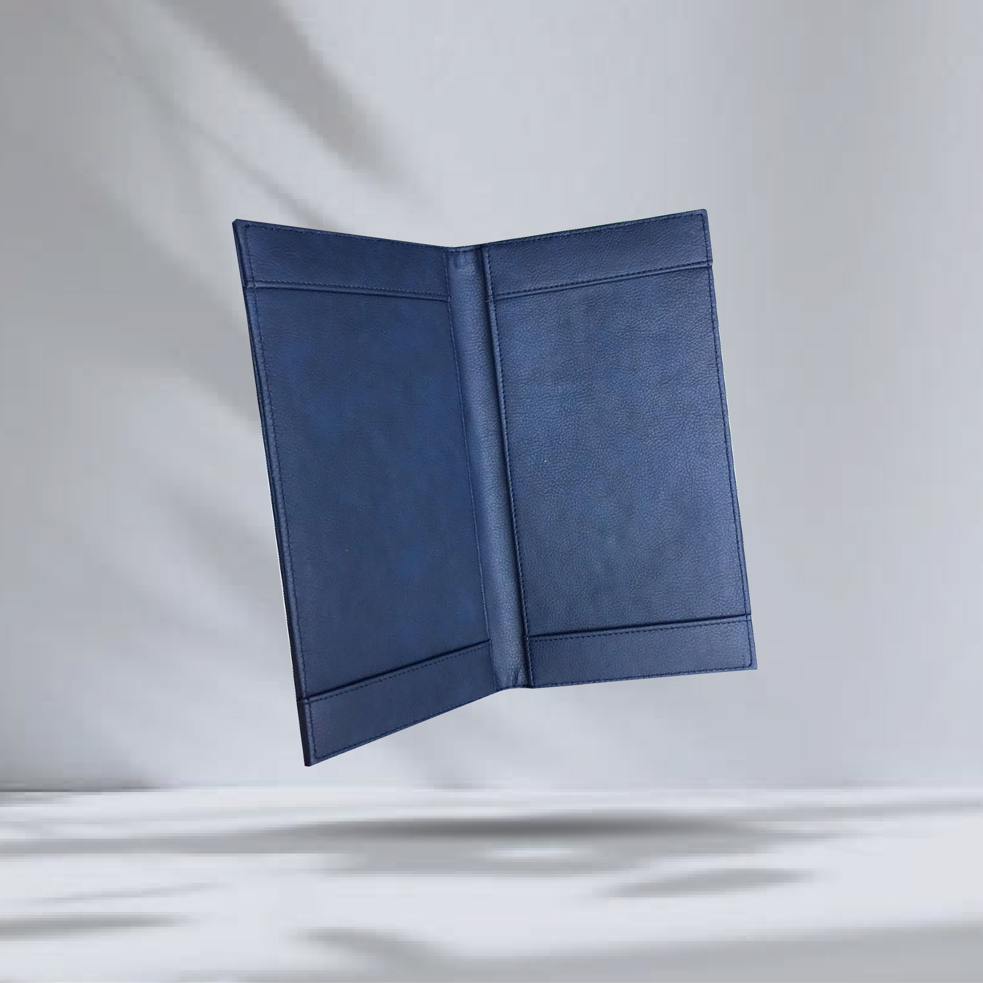 Navy Blue Bill Folder ปกบิลใบเสร็จหนังเทียม สีกรม