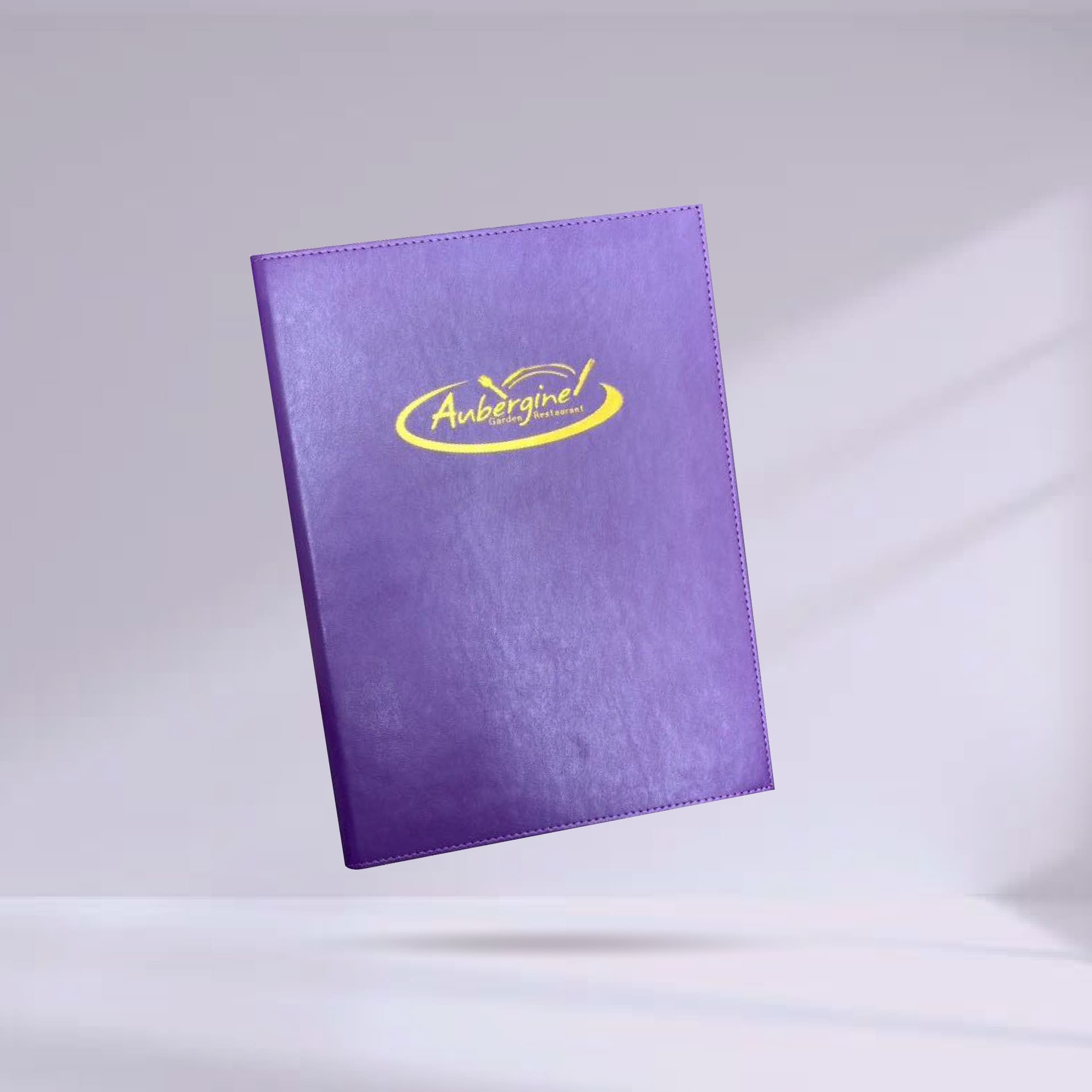 Premium Leather Menu Cover ปกเมนูหนังเทียมพียูเกรดพรีเมี่ยม สีม่วง 
