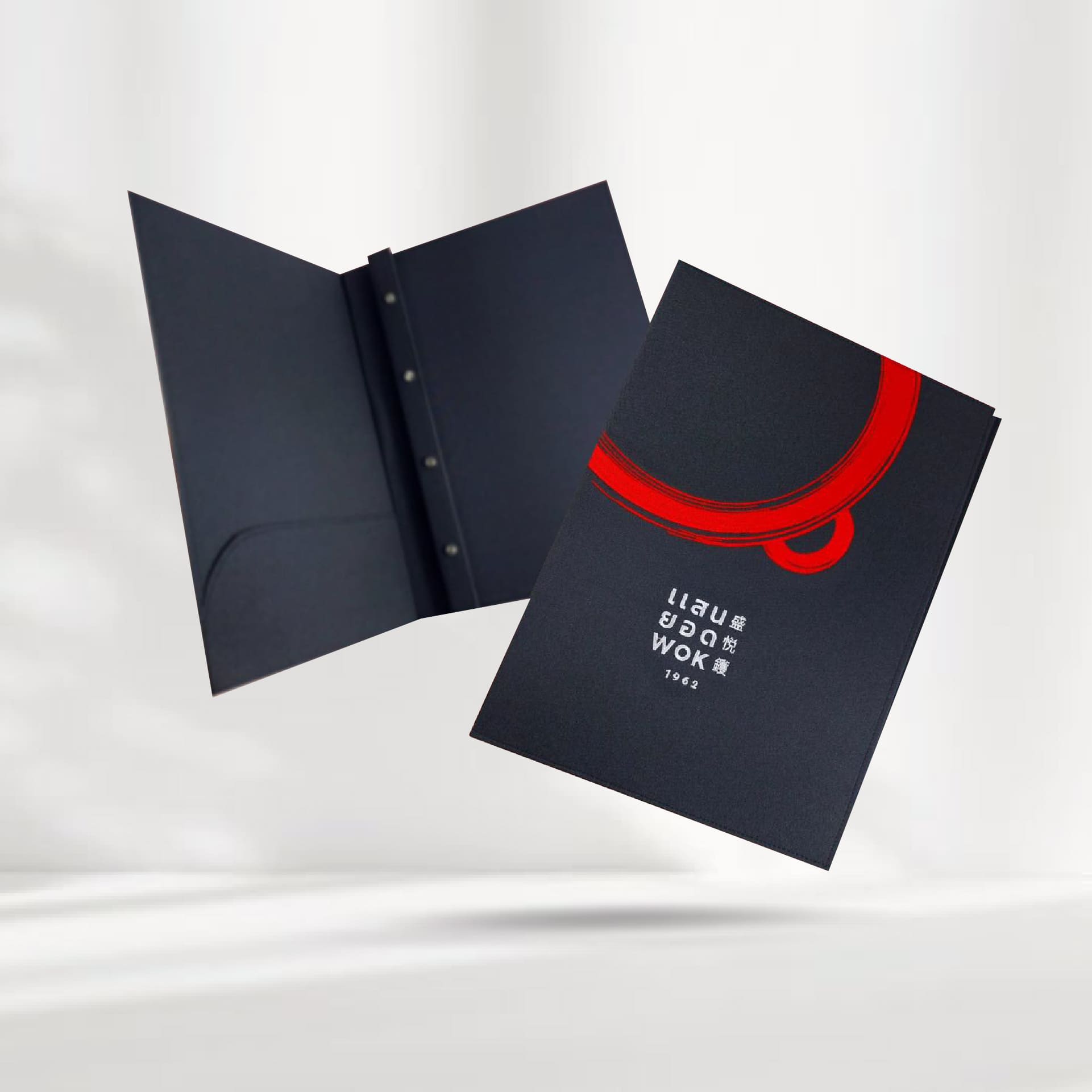 Fabric Menu Cover ปกเมนูผ้าพีวีซี สีดำ