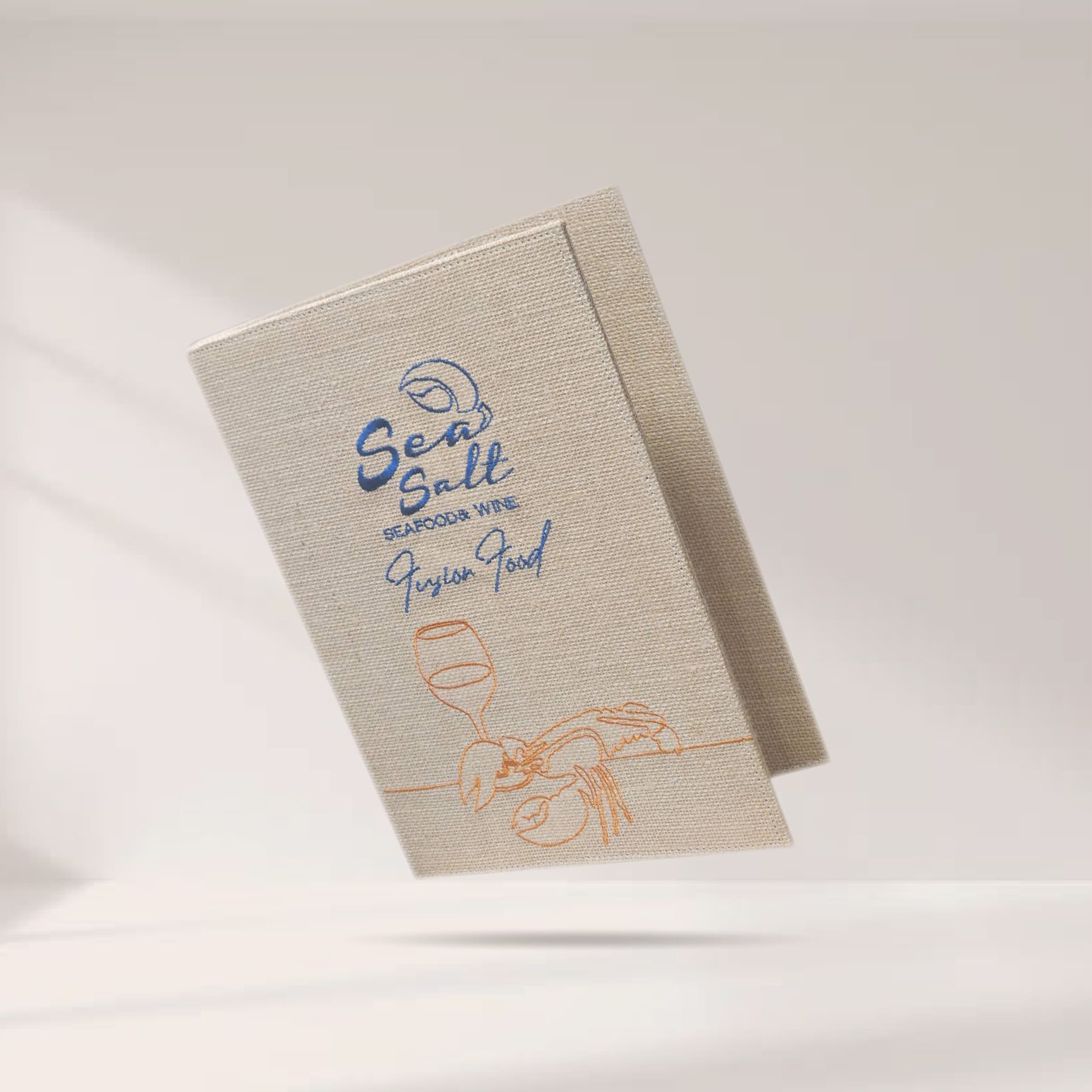 Sackcloth Menu Cover ปกเมนูผ้ากระสอบสีธรรมชาติ