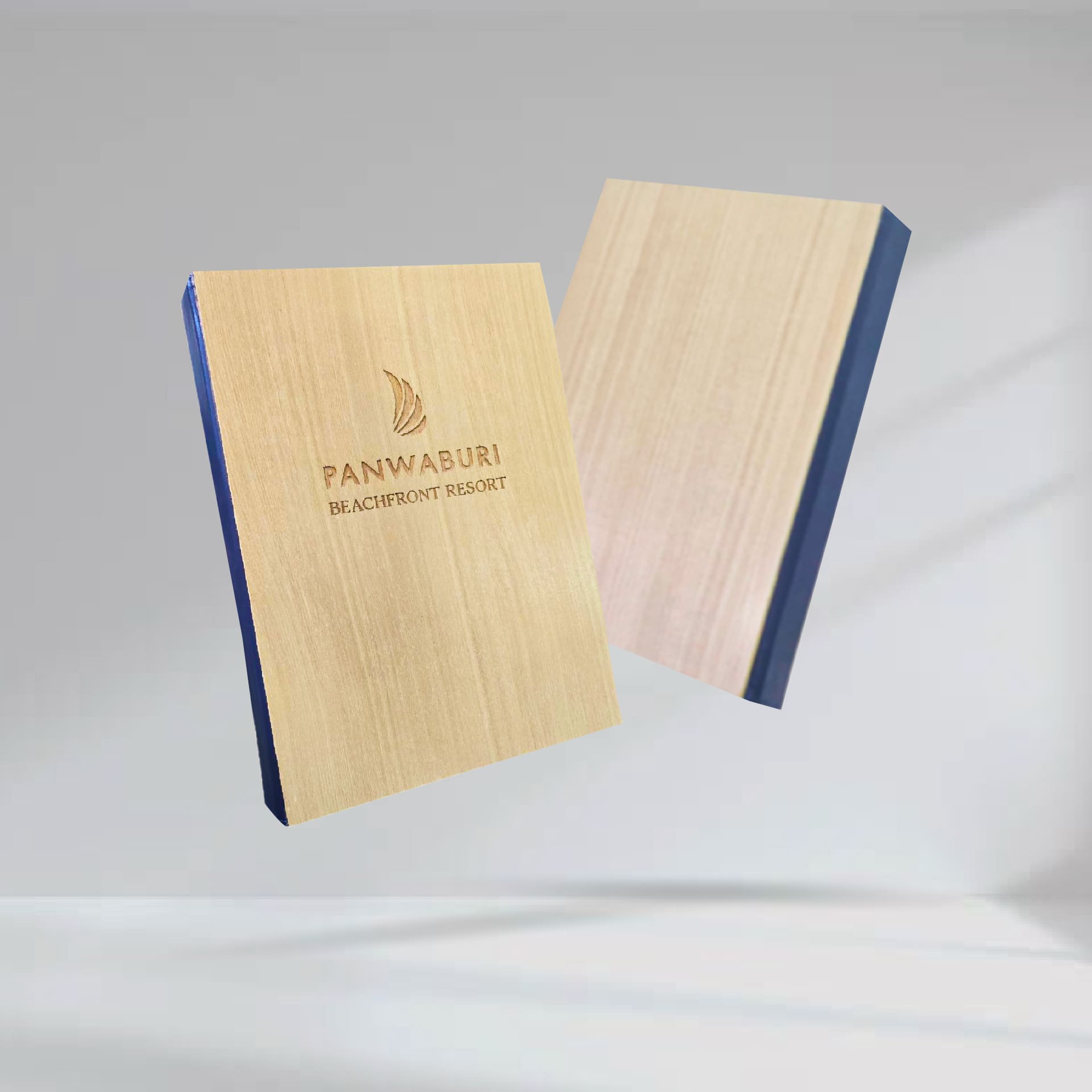 Nature Wood Menu Cover - Loop ปกเมนูไม้ ทำสีธรรมชาติและเคลือบ