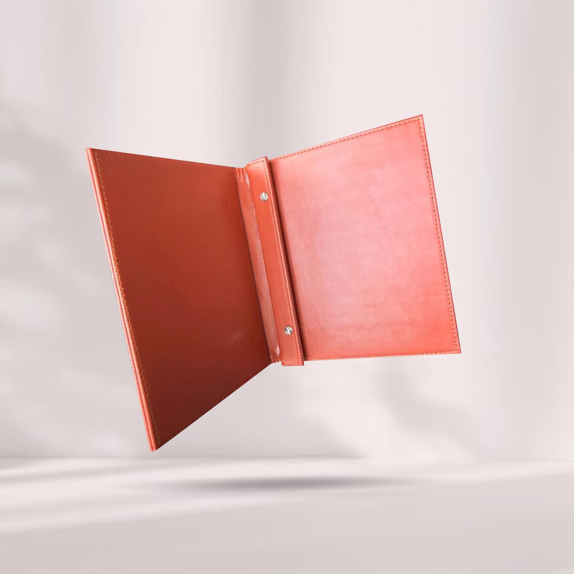 A5 Leather Folder ปกแฟ้มหนังเทียมพียู สีส้ม