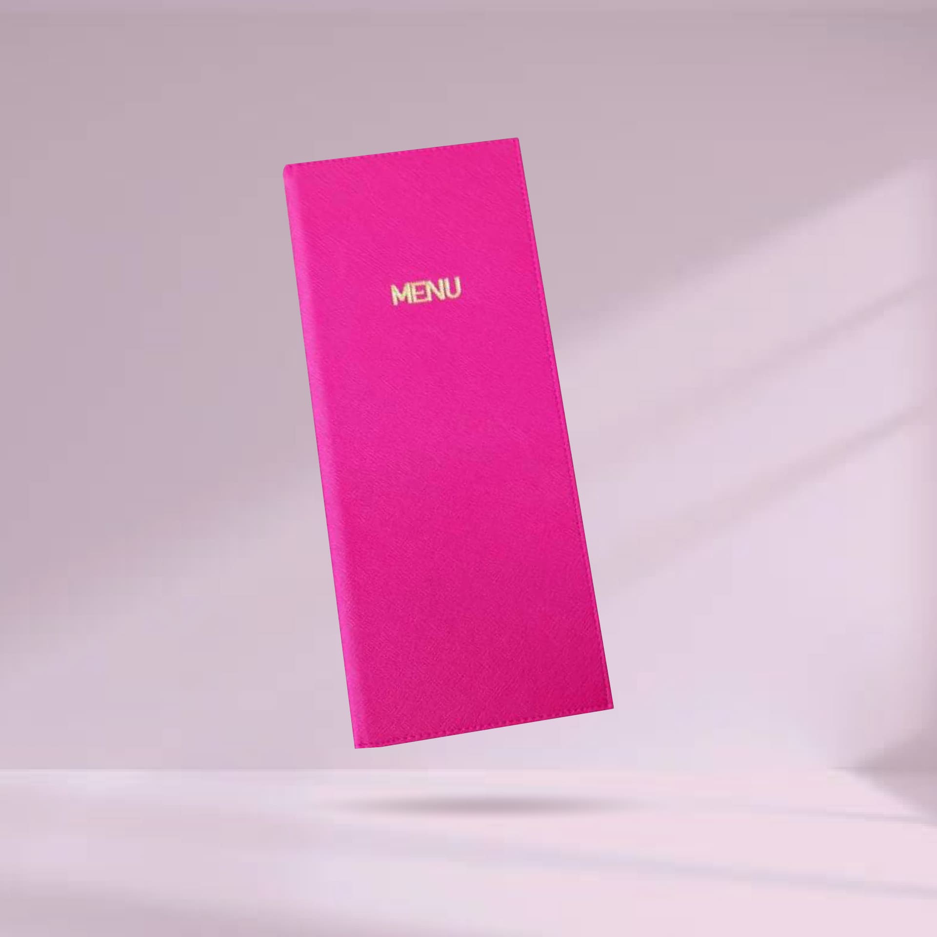 Drink Leather Menu Cover ปกเมนูเครื่องดื่มหนังเทียมพีวีซี สีชมพู