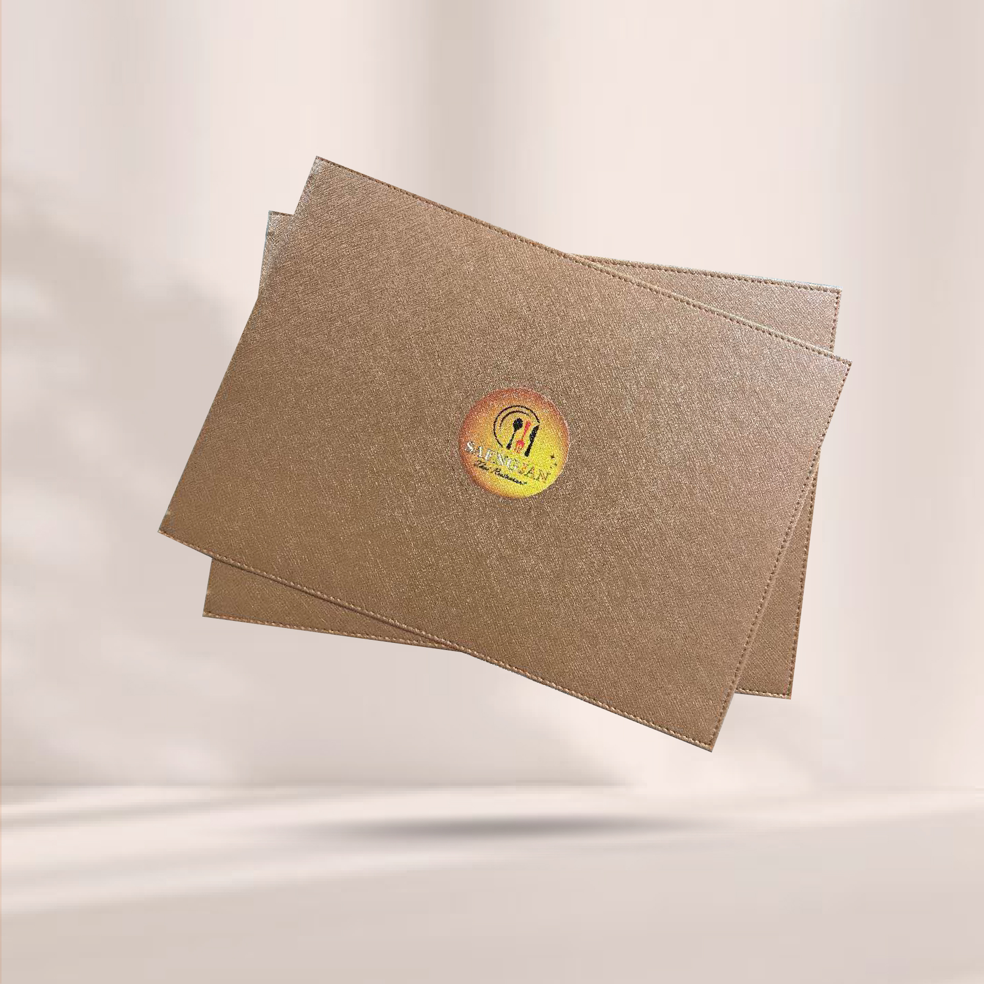 Coffee -  Leather Menu Cover ปกเมนูหนังเทียมสีกาแฟ