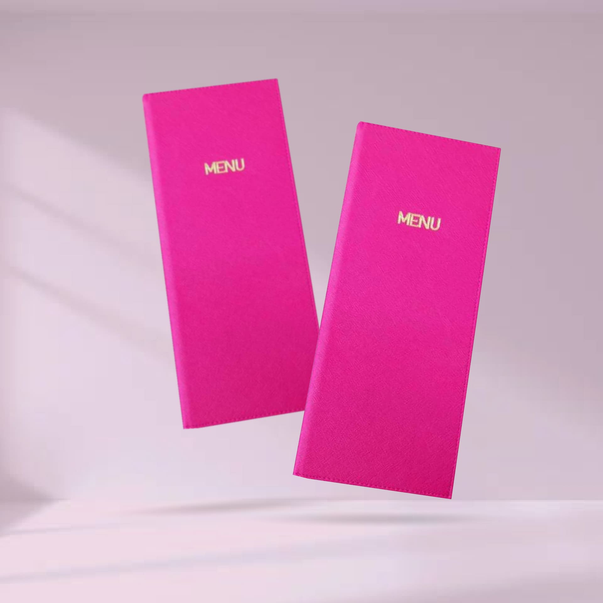 Drink Leather Menu Cover ปกเมนูเครื่องดื่มหนังเทียมพีวีซี สีชมพู