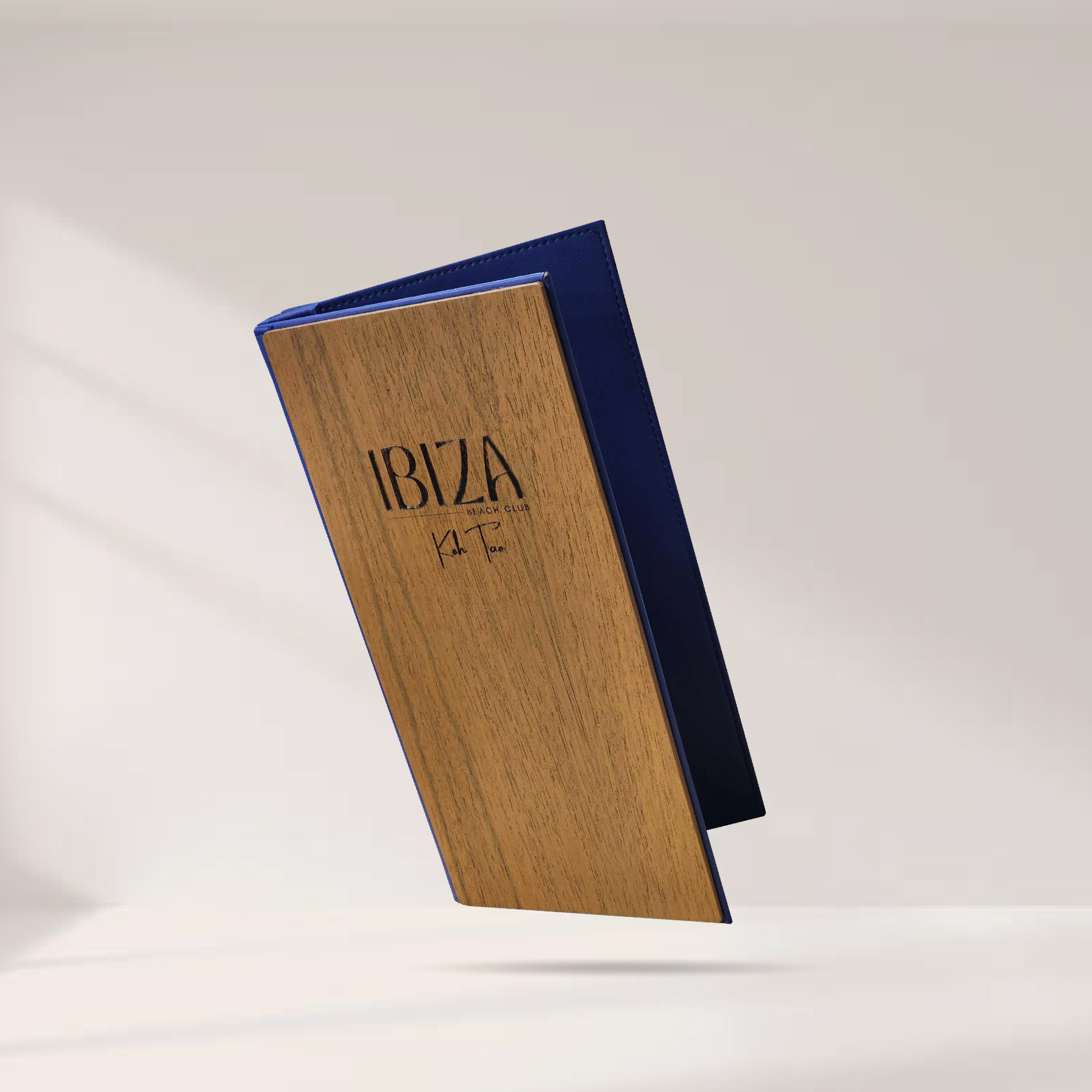 Drink - Nature Wood Menu Cover  ปกเมนูไม้ ทำสีธรรมชาติและเคลือบ