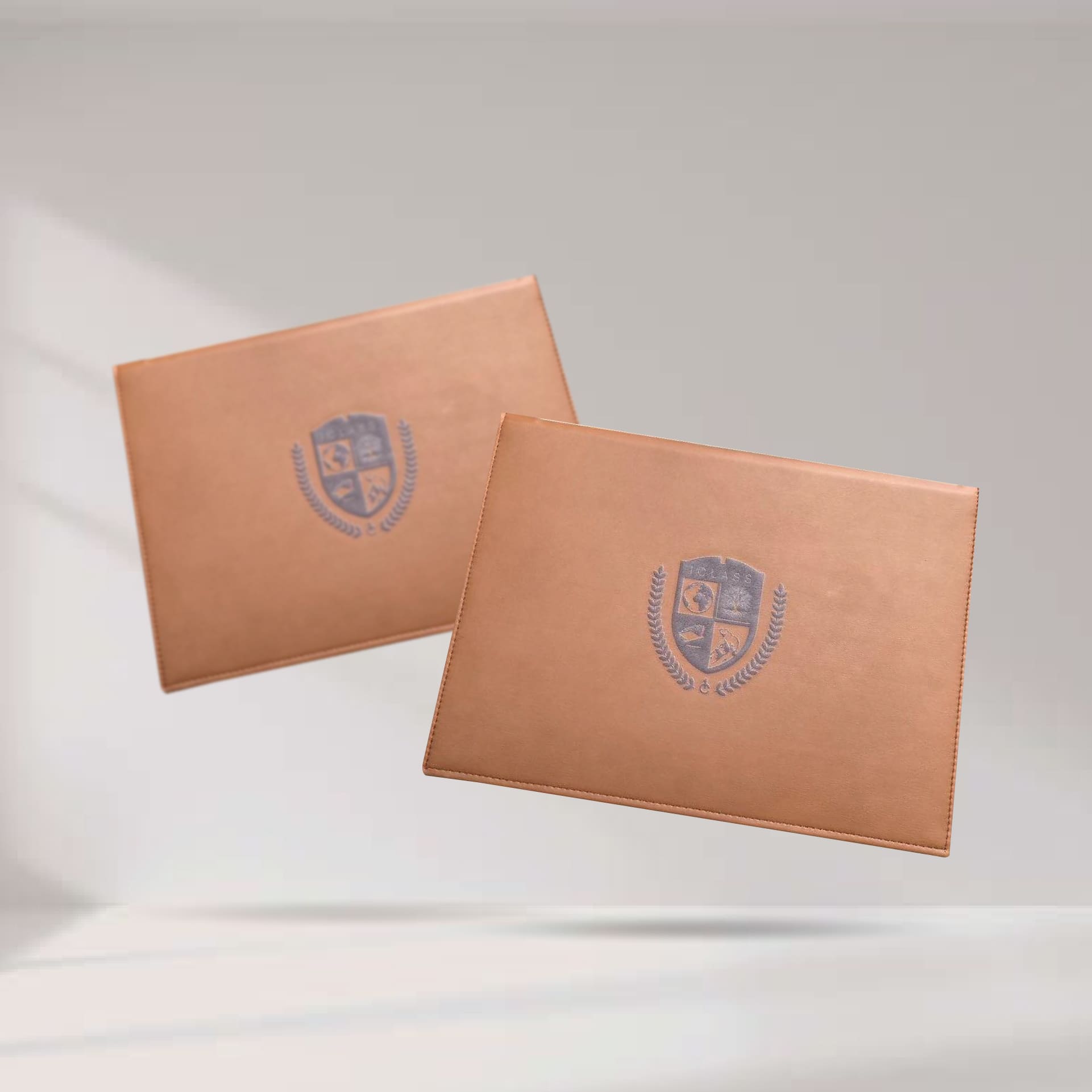 Brown Leather Certificate Cover ปกประกาศนียบัตรหนังเทียมพีวีซี