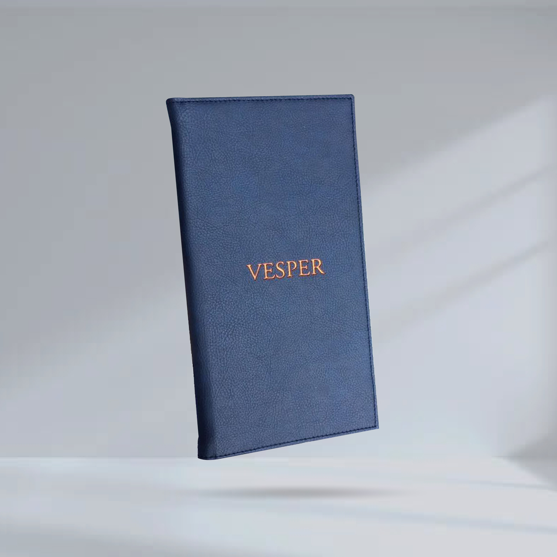 Navy Blue Bill Folder ปกบิลใบเสร็จหนังเทียม สีกรม