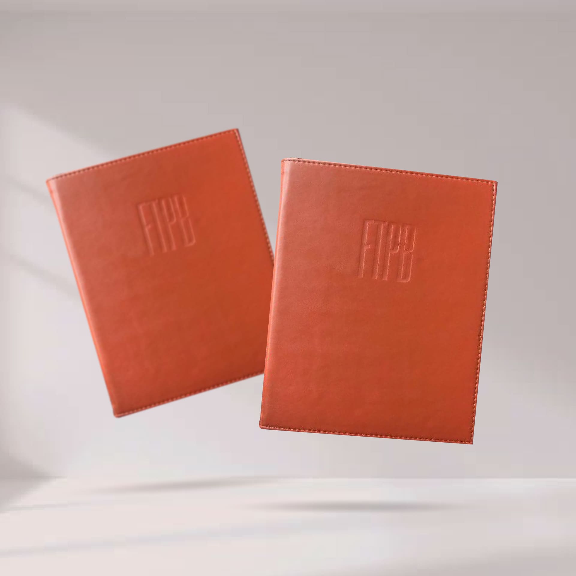 A5 Leather Folder ปกแฟ้มหนังเทียมพียู สีส้ม