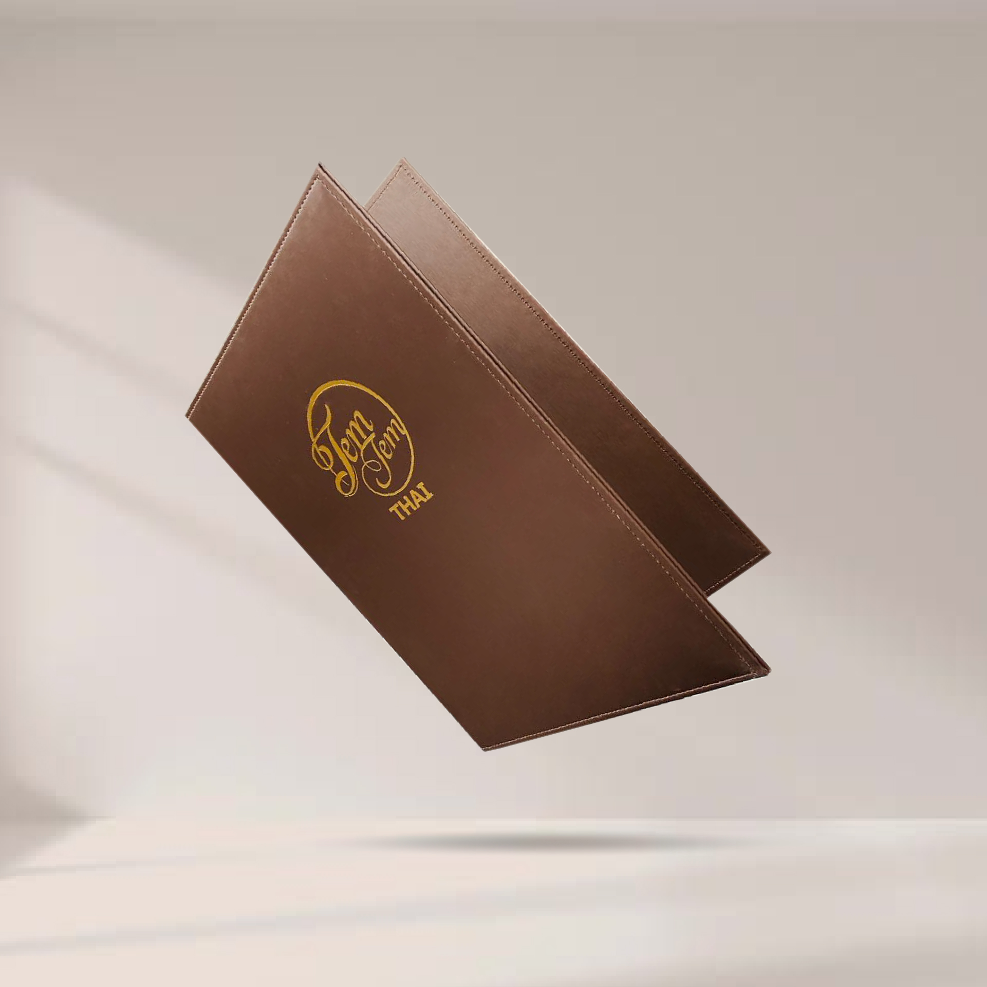 Brown Permium Leather Menu Cover ปกเมนูหนังเทียมสีน้ำตาลเกรดพรีเมี่ยม