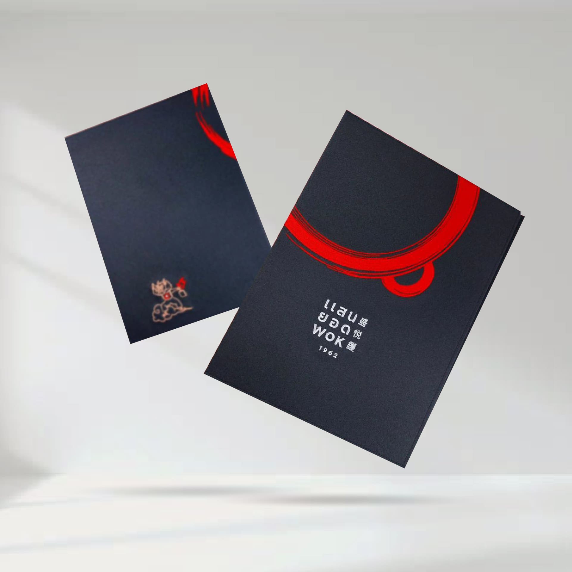 Fabric Menu Cover ปกเมนูผ้าพีวีซี สีดำ