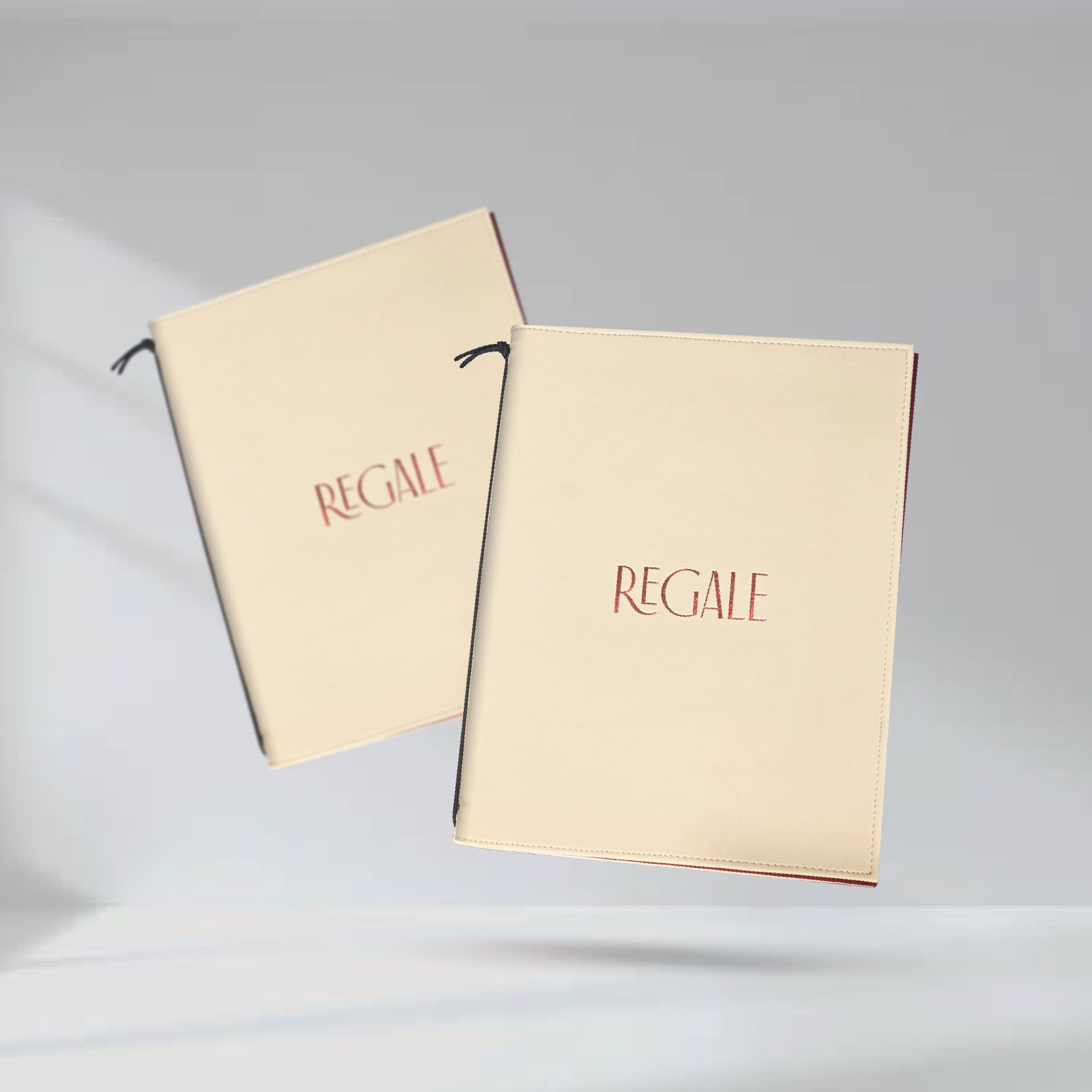 Beige Leather  Menu Cover ปกเมนูหนังเทียม สีเบจ 