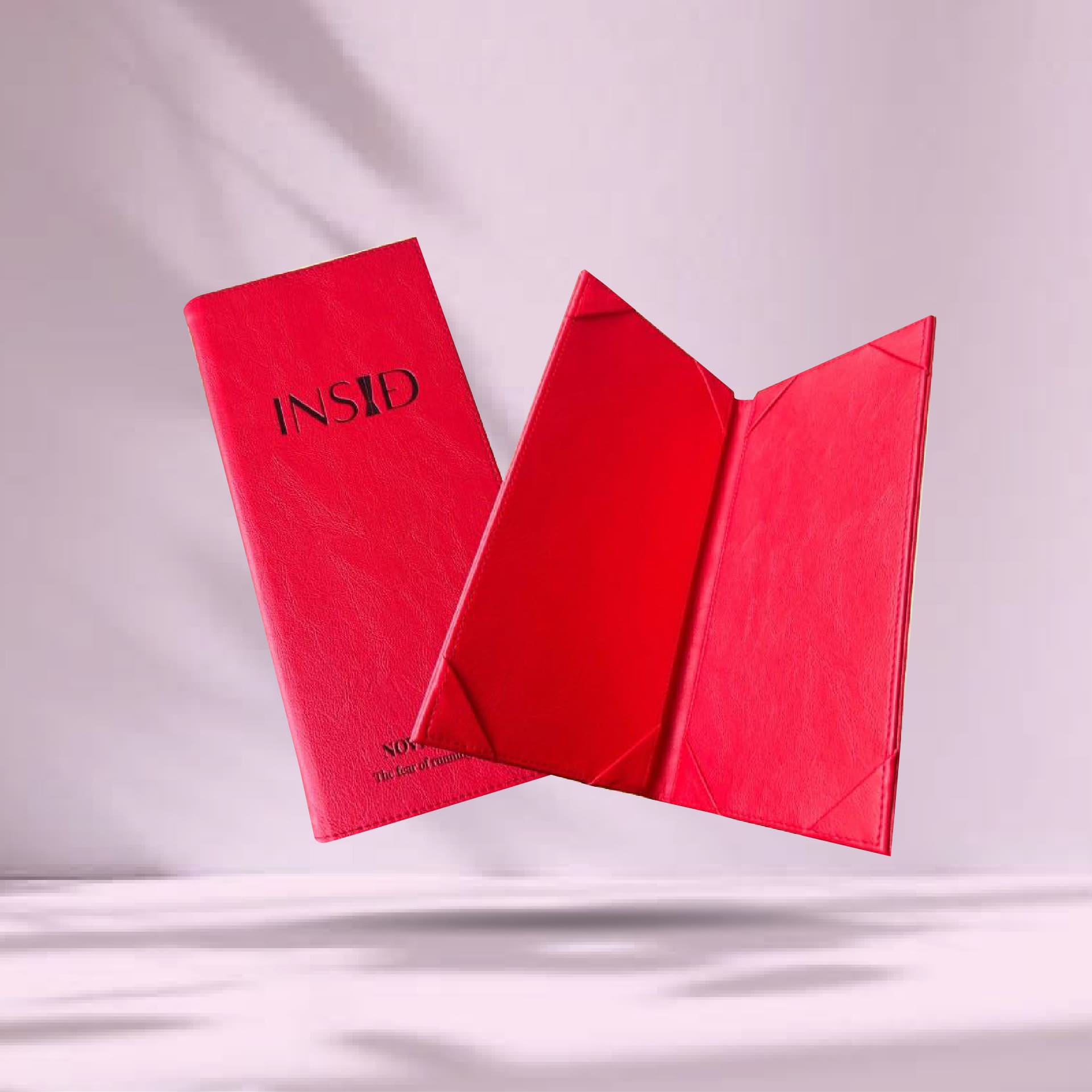Wine Leather Menu Cover ปกเมนูหนังเทียมพีวีซี สีแดง