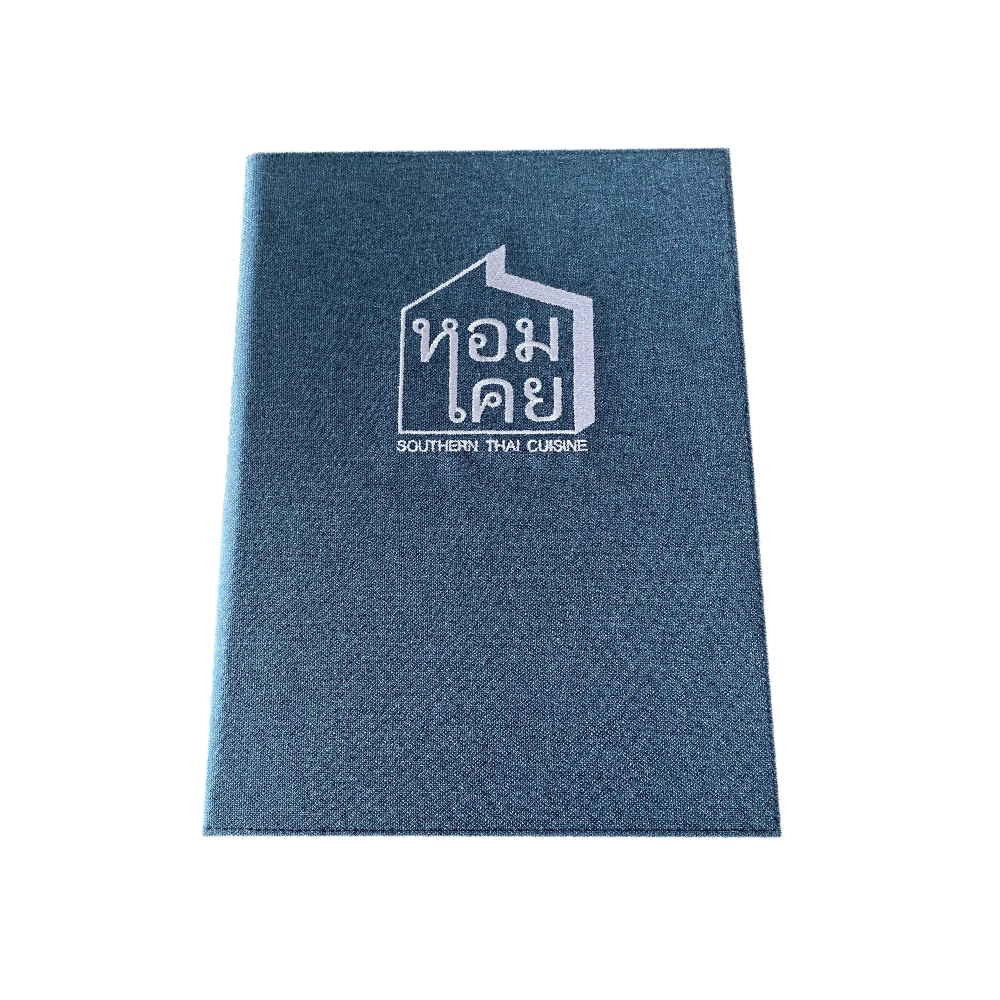 Dark Color Jeans Menu Cover ปกเมนูผ้ายีนส์ฟอกสีเข้ม