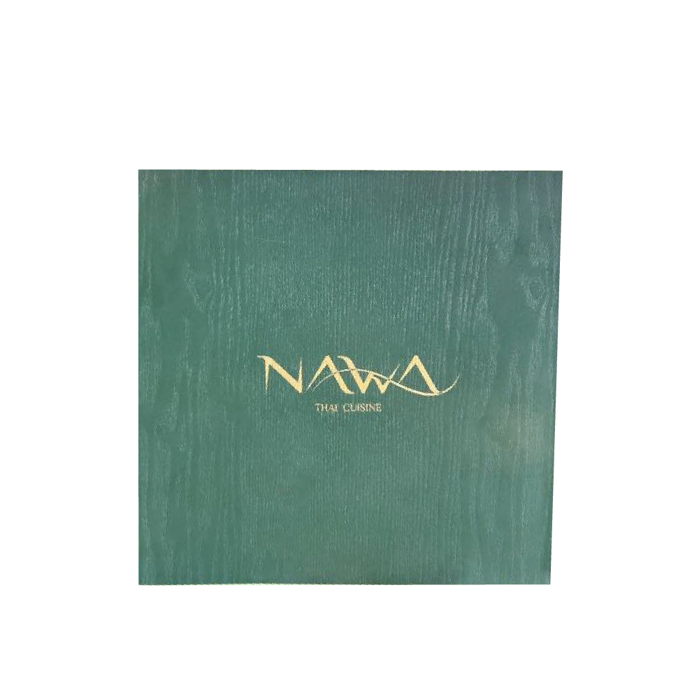 Premuim Wooden Menu Cover ปกเมนูไม้เกรดพรีเมี่ยม สีเขียว