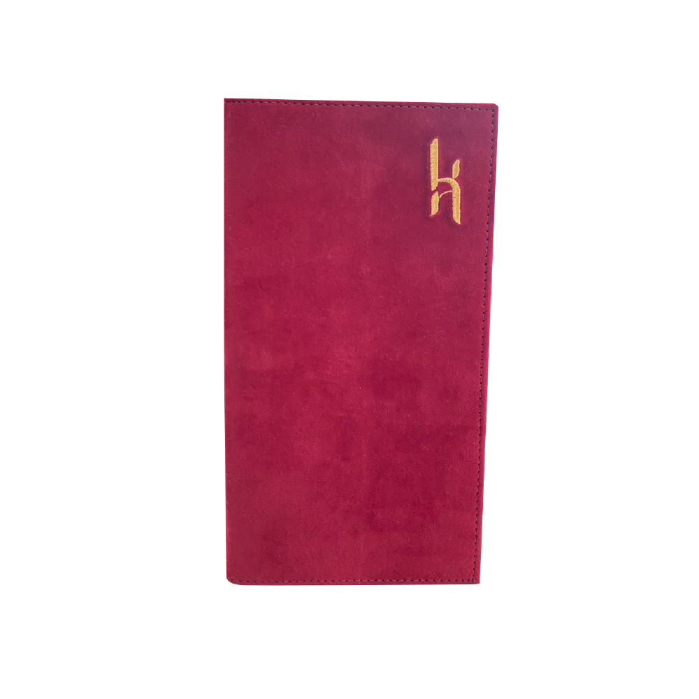 Premium Velvet Menu Cover ปกเมนูผ้ากำมะหยี่เกรดพรีเมี่ยม สีแดงเลือดหมู