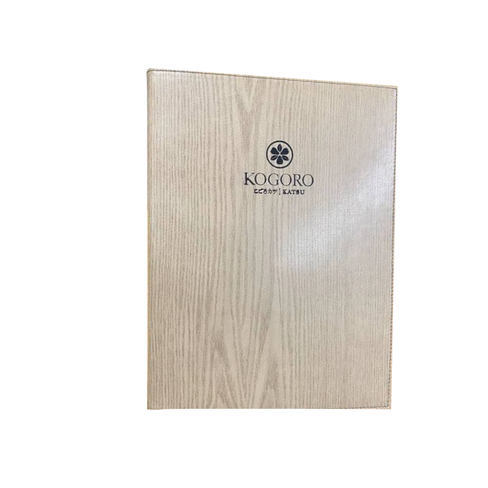 Premuim Wood Leather Menu Cover ปกเมนูหนังเทียมลายไม้เกรดพรีเมี่ยม