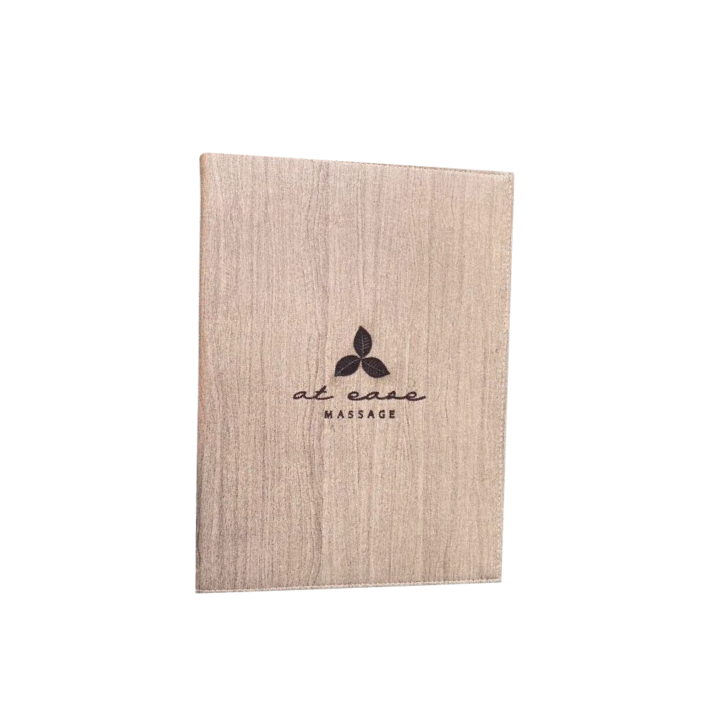Premuim Wood Leather Menu Cover ปกเมนูหนังเทียมลายไม้