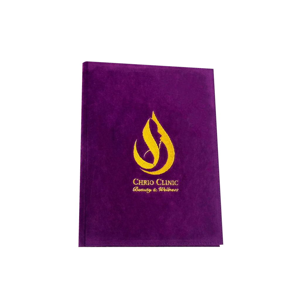 Premium Velvet Menu Cover ปกผ้ากำมะหยี่พรีเมี่ยม สีม่วงเข้ม