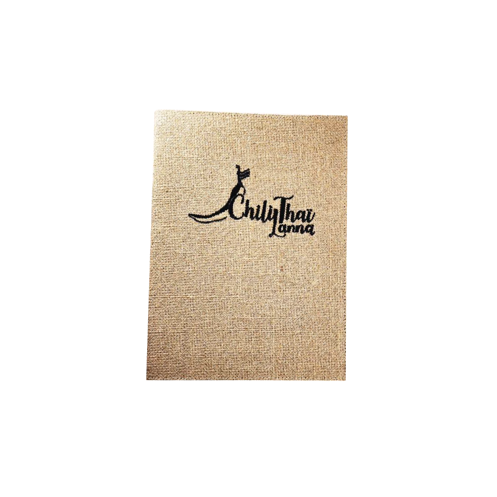 Sackcloth Fabric Menu Cover ปกเมนูผ้ากระสอบเคลือบกันน้ำ