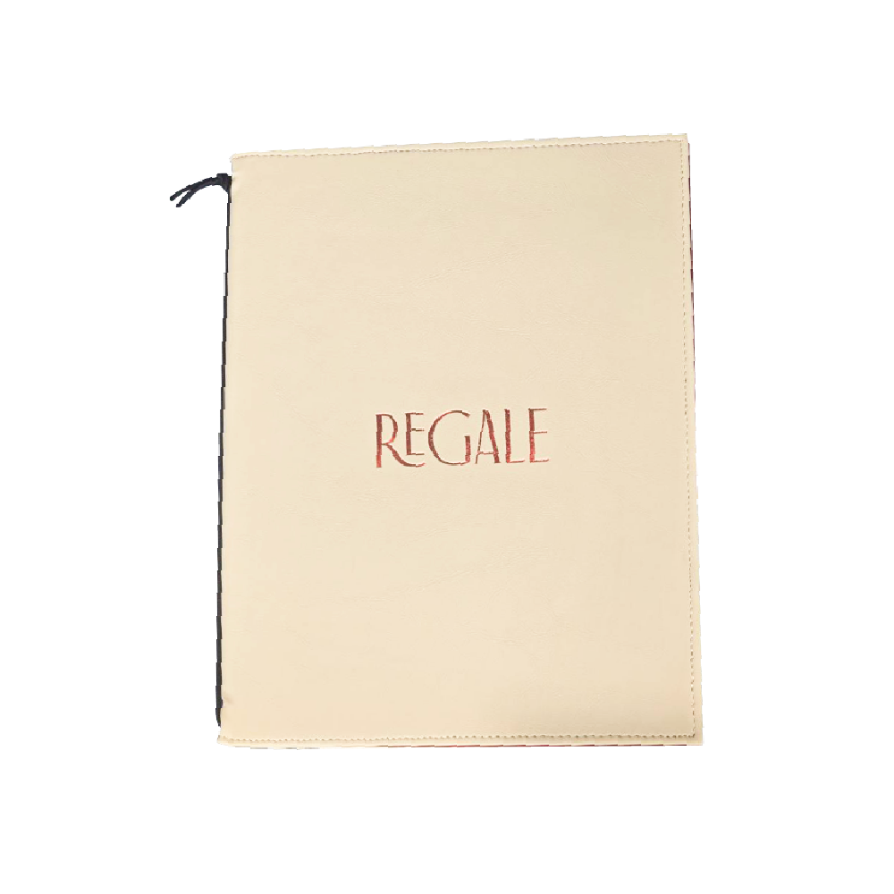 Beige Leather  Menu Cover ปกเมนูหนังเทียม สีเบจ 