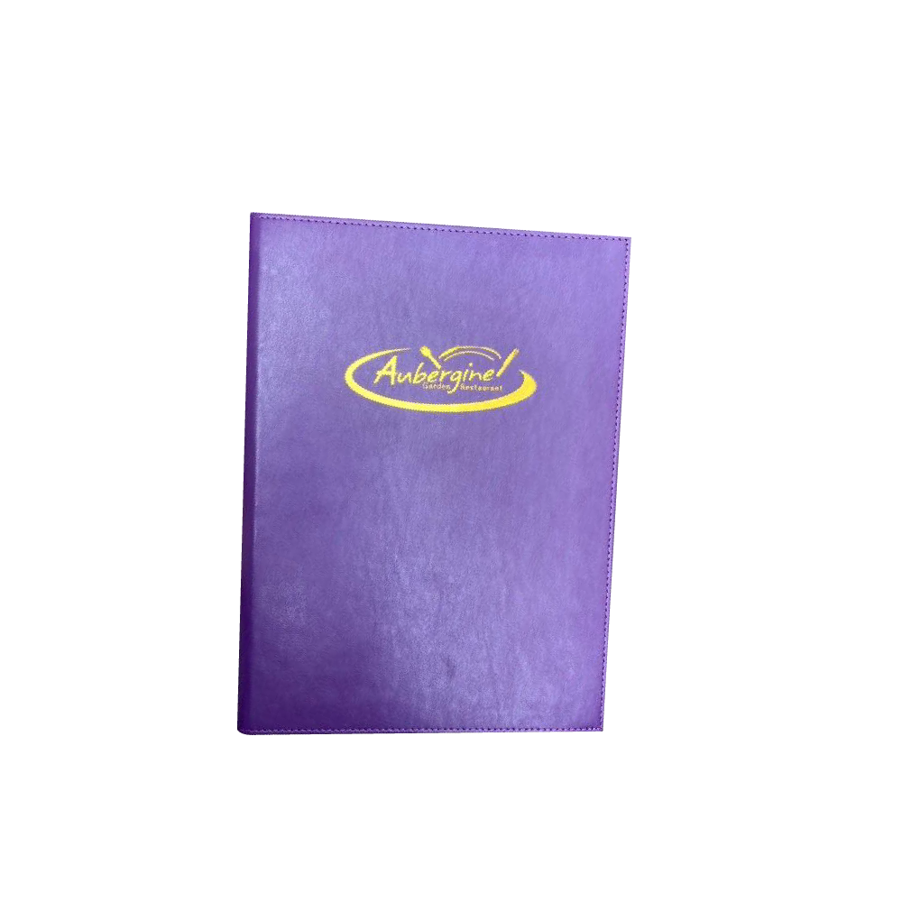 Premium Leather Menu Cover ปกเมนูหนังเทียมพียูเกรดพรีเมี่ยม สีม่วง 