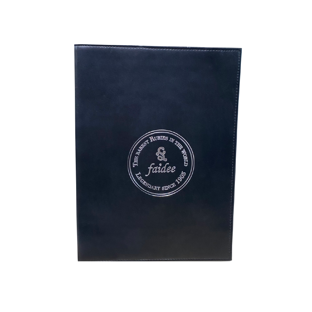 3 View Leather Menu Cover  ปกเมนูหนังเทียมพีวีซี 3 พับ