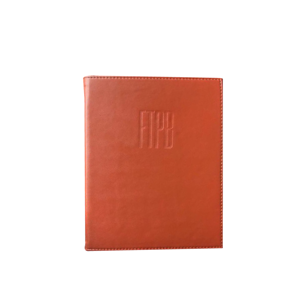 A5 Leather Folder ปกแฟ้มหนังเทียมพียู สีส้ม