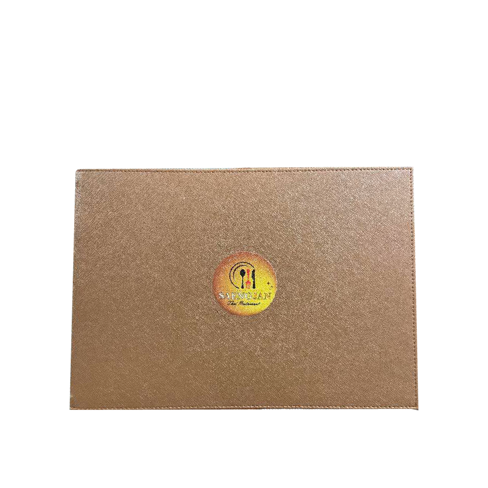 Coffee -  Leather Menu Cover ปกเมนูหนังเทียมสีกาแฟ