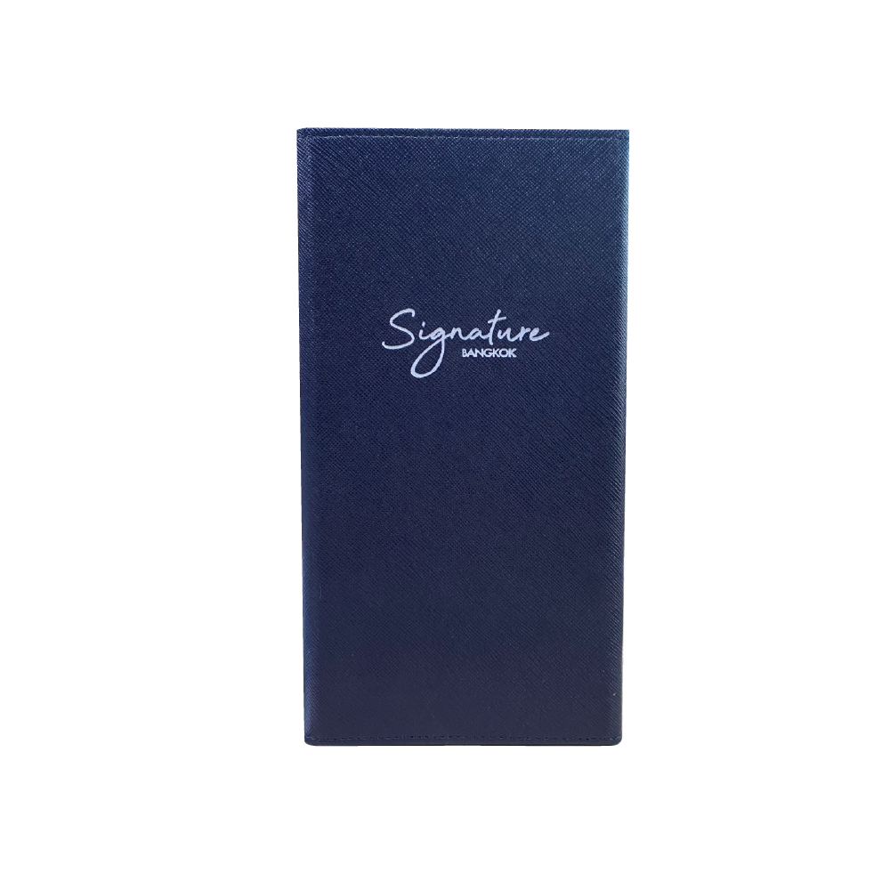 Four View - Leather Menu Cover ปกเมนูหนังเทียมพีวีซีพราด้า สีกรม